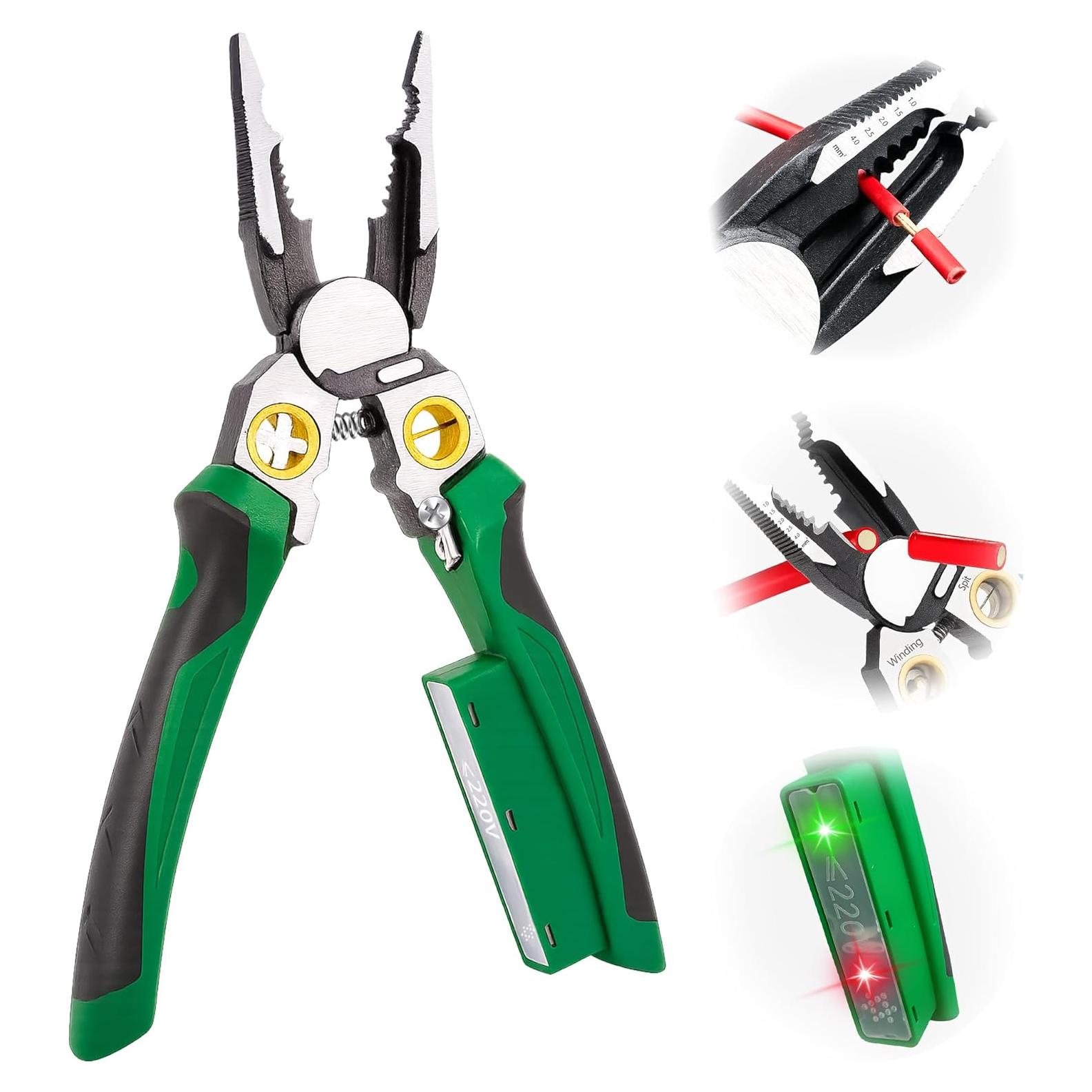 Destripador de Cables 8 en 1 Lazukes con Probador de Voltaje