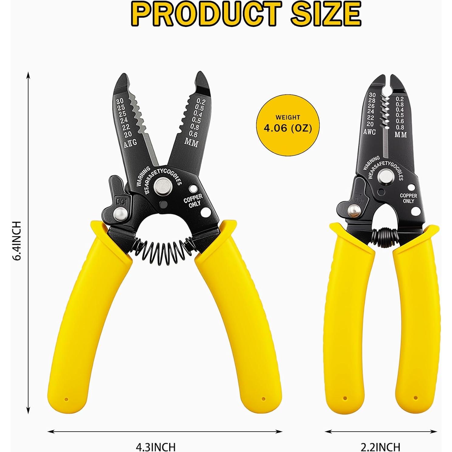 Cortador de Pelacables XINFEIBEI 20-30 AWG Antideslizante