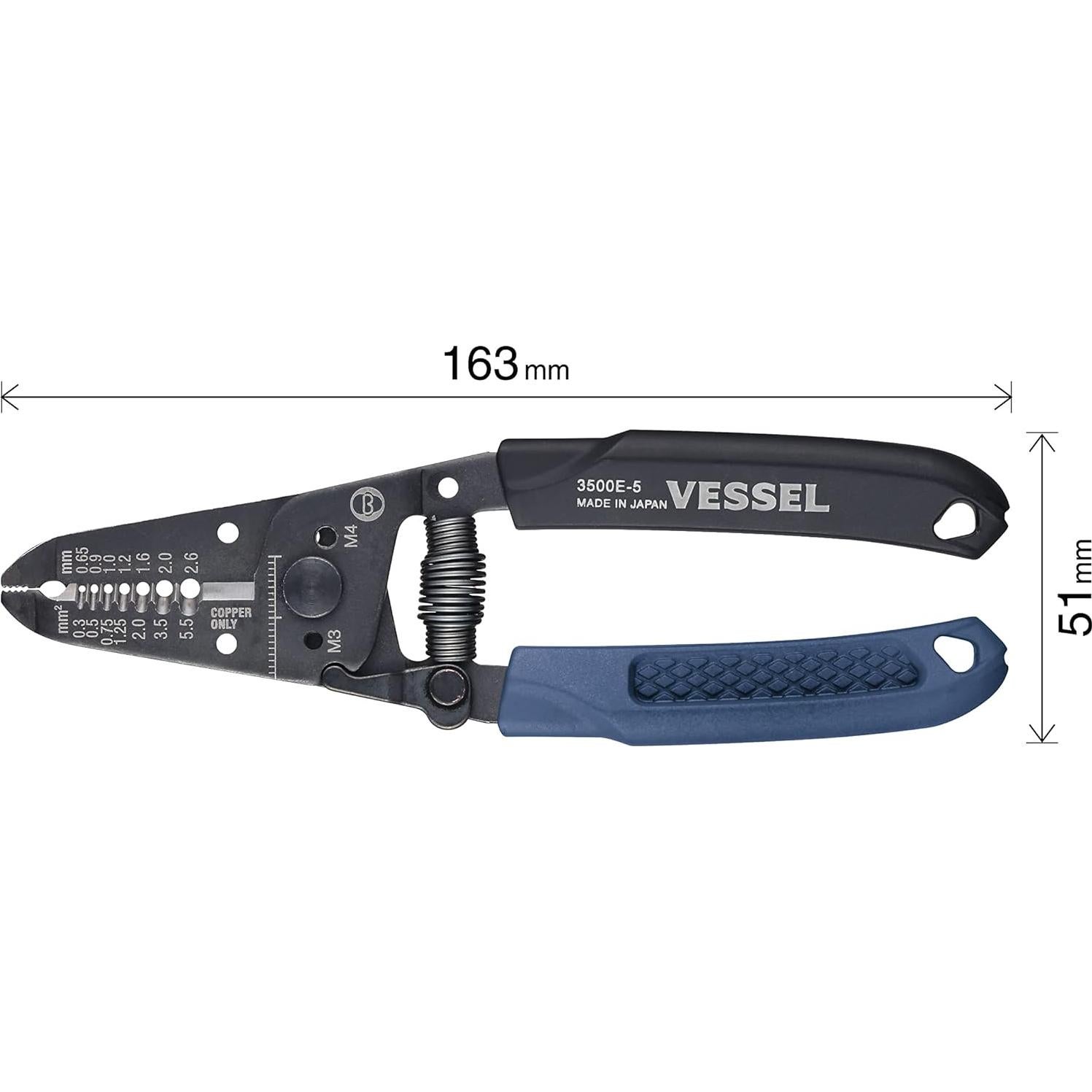 Destripador de Cables Vessel 3500E-5 con Cortador de Tornillos