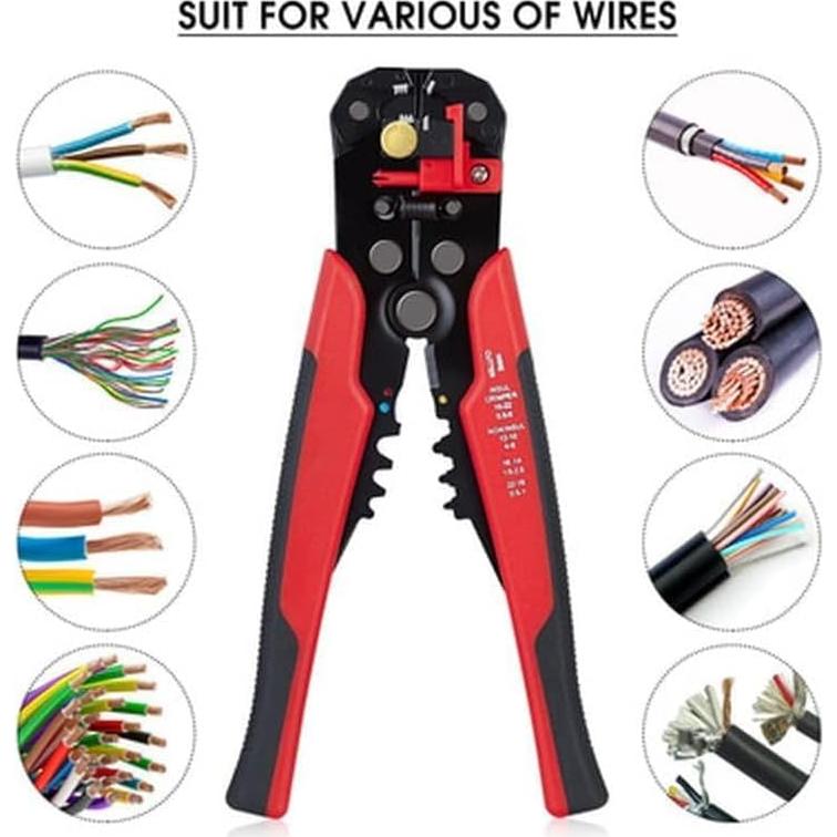 Desforrador Automático de Cables YWHWLX 8" 10-24 AWG Rojo