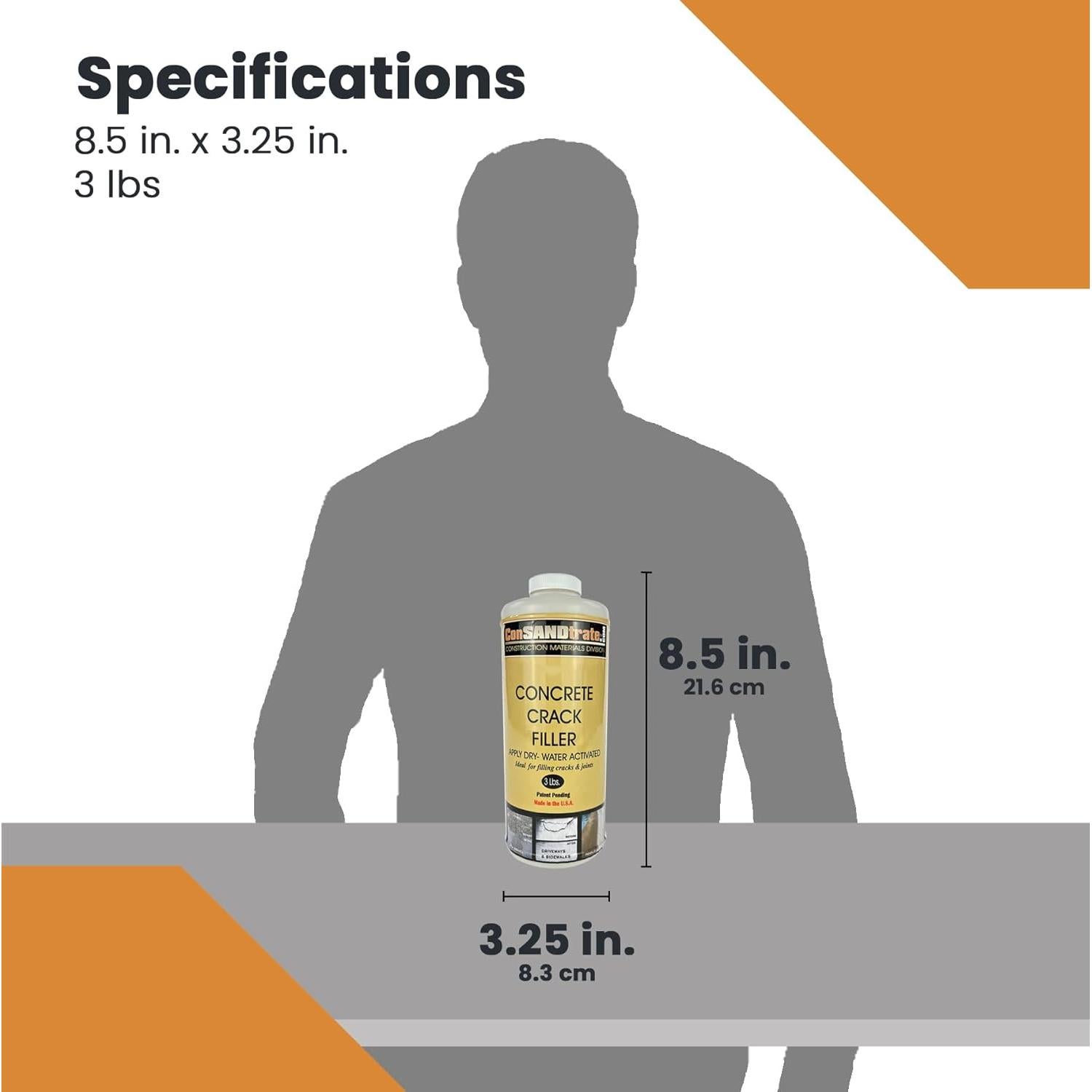 Rellenador de Grietas de Concreto ConSandtrate Beige 1.36 kg