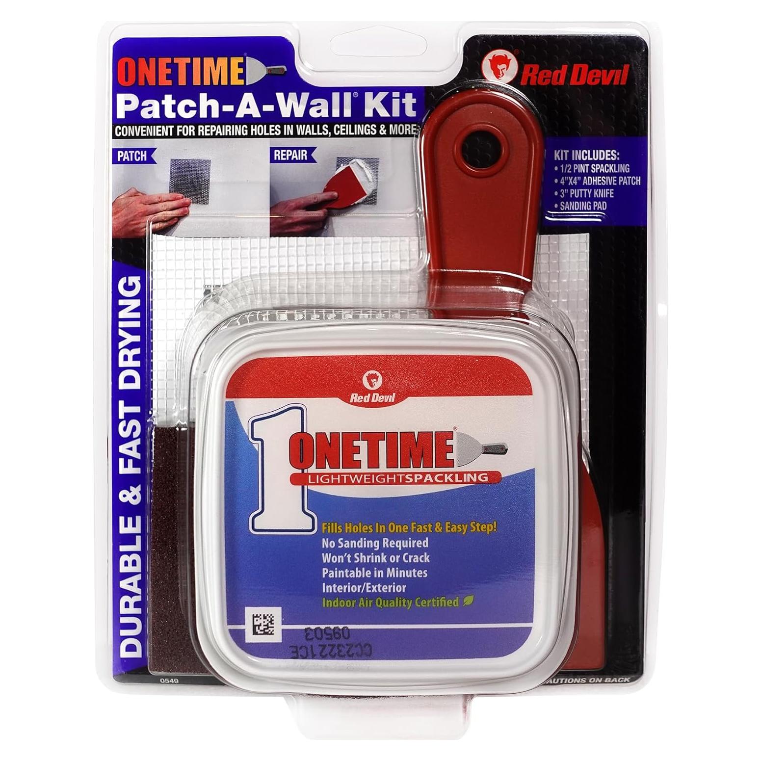 Kit de Parcheo de Pared Red Devil 0549 Ligero 0.5 Pintas