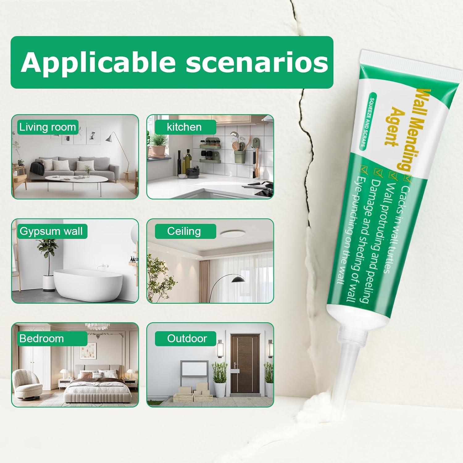 Kit de Reparación de Paredes GASRONS - 3 Paquetes 100g Masilla