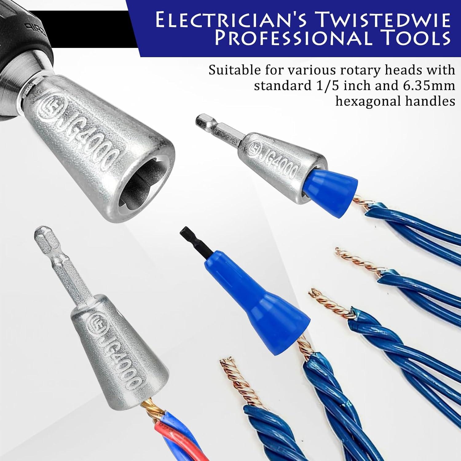 Destripador de Cables para Taladro Genérico 6-14 AWG con 25 Tuercas