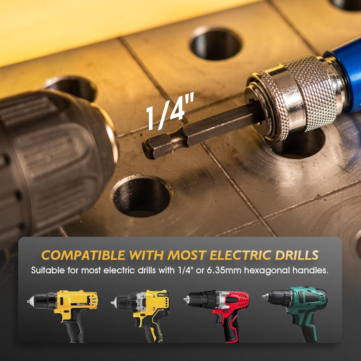 Pelacables para Taladro TOOLIOM 14-12-10-8 AWG Ajustable