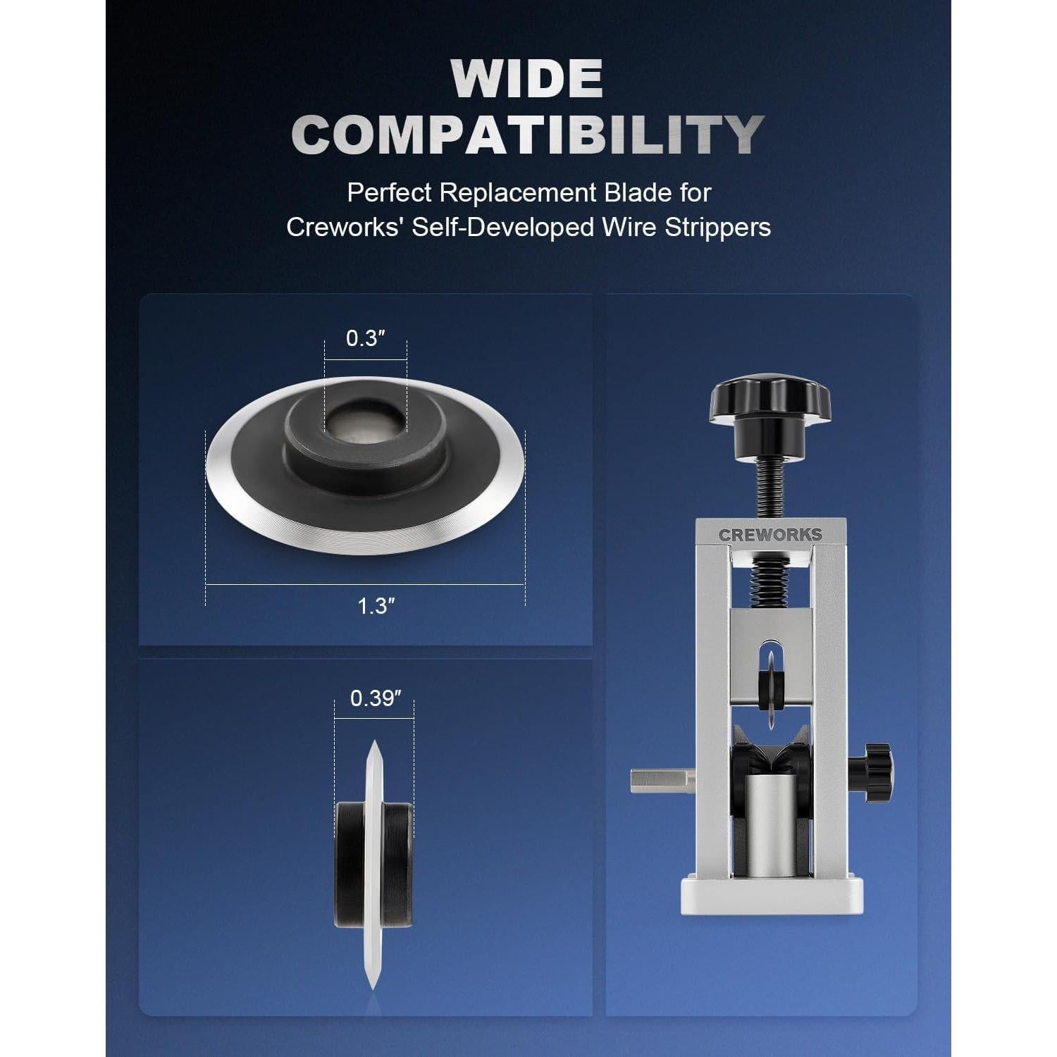 Cuchilla de Repuesto Creworks para Desforradora de Cables 3.3 cm