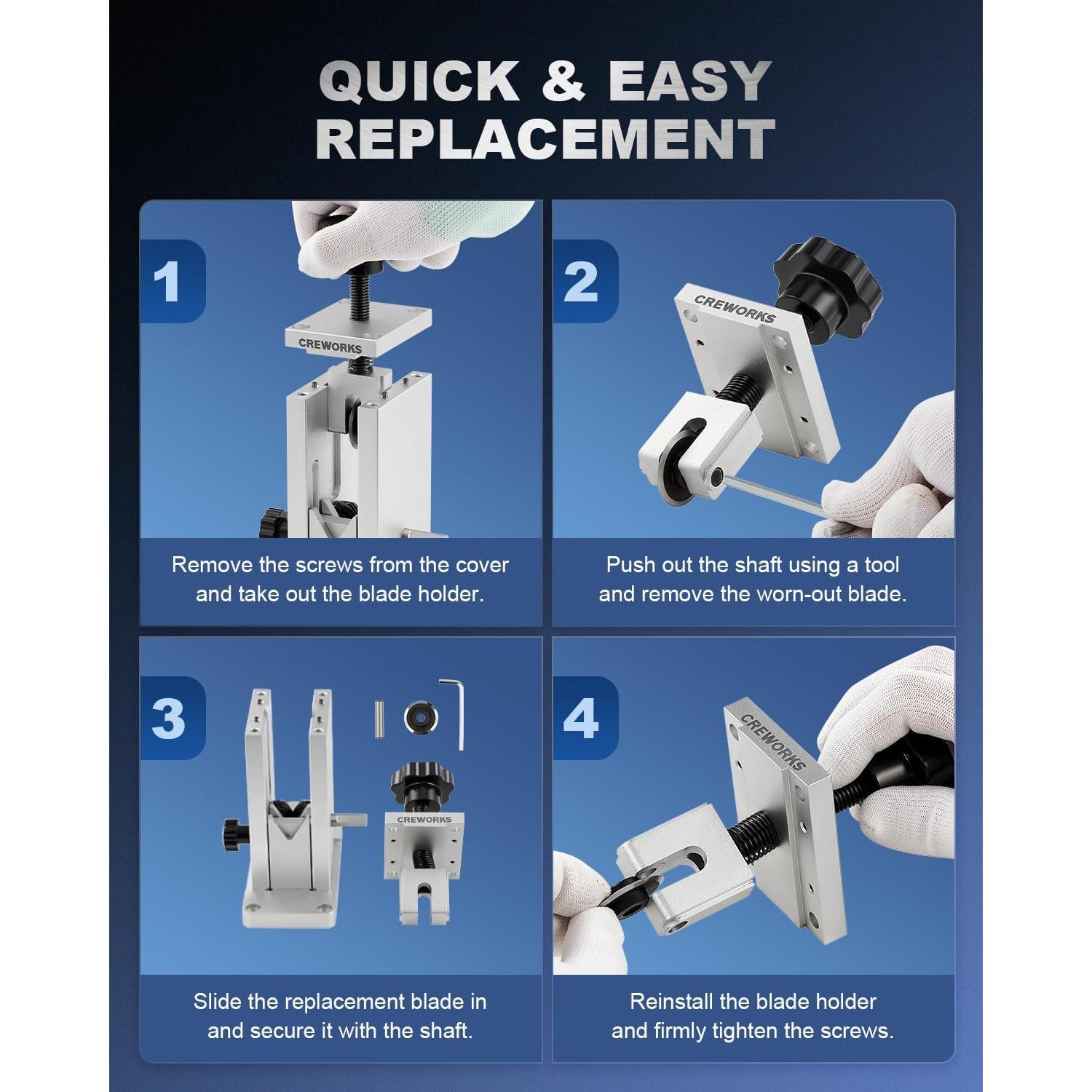 Cuchilla de Repuesto Creworks para Desforradora de Cables 3.3 cm