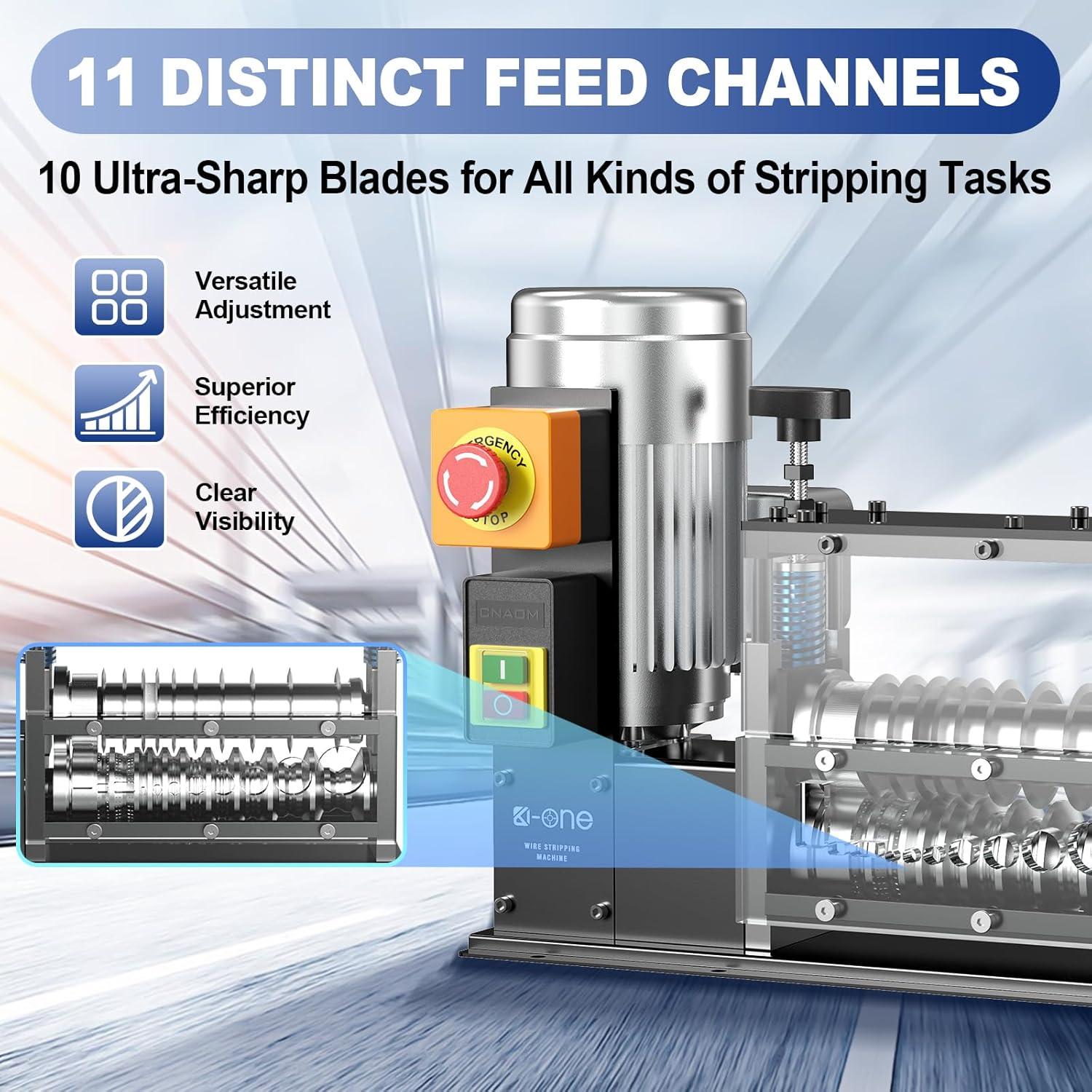 Desforradora Automática de Cables KOONE 550W 11 Canales