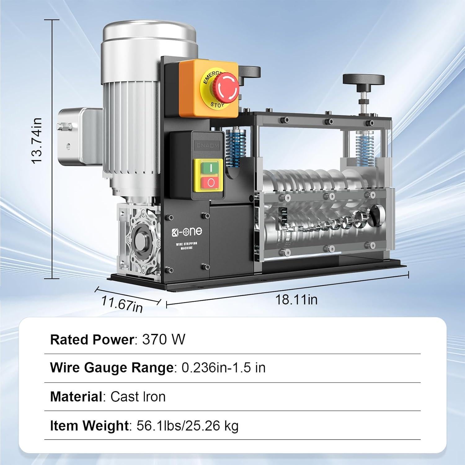 Desforradora Automática de Cables KOONE 550W 11 Canales