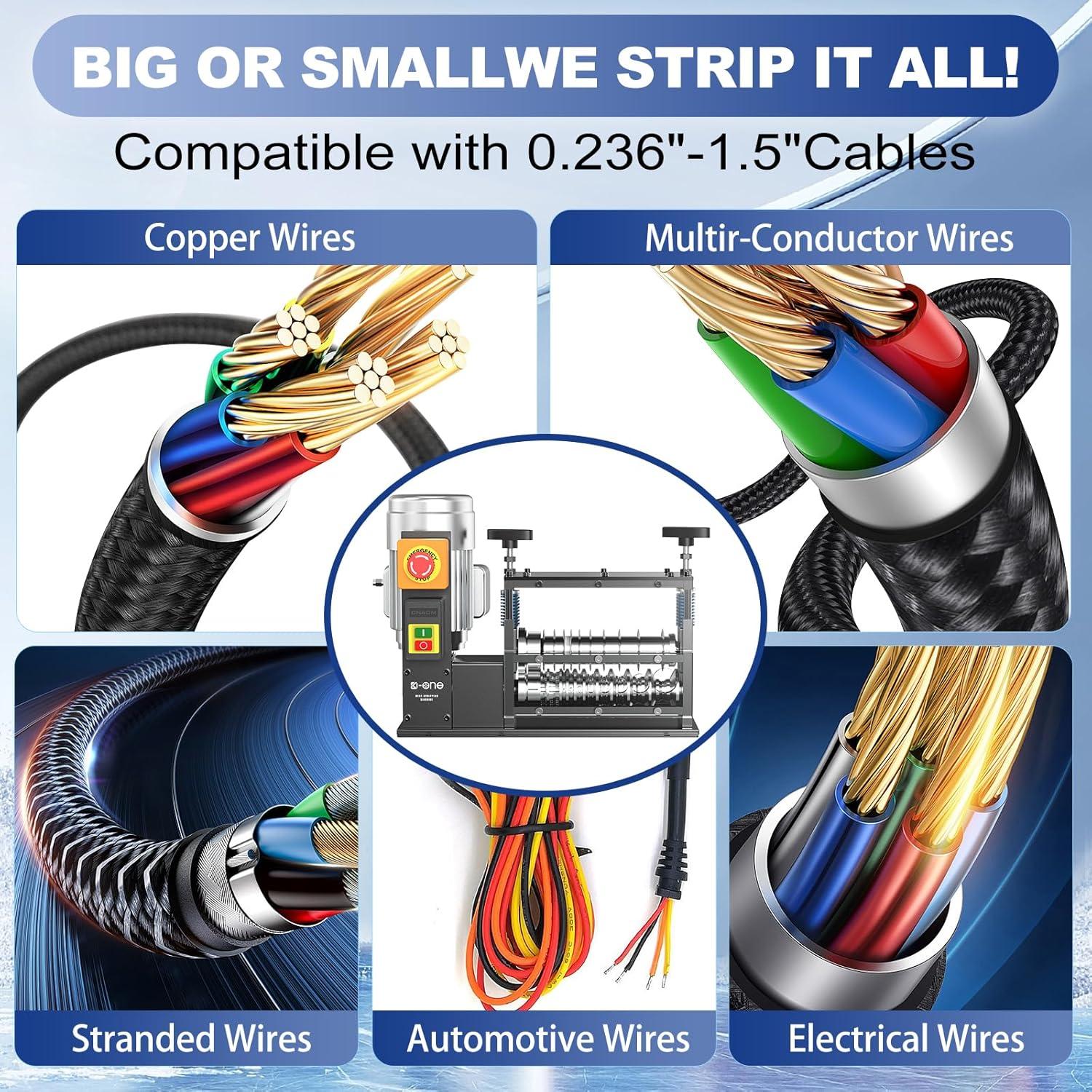 Desforradora Automática de Cables KOONE 550W 11 Canales