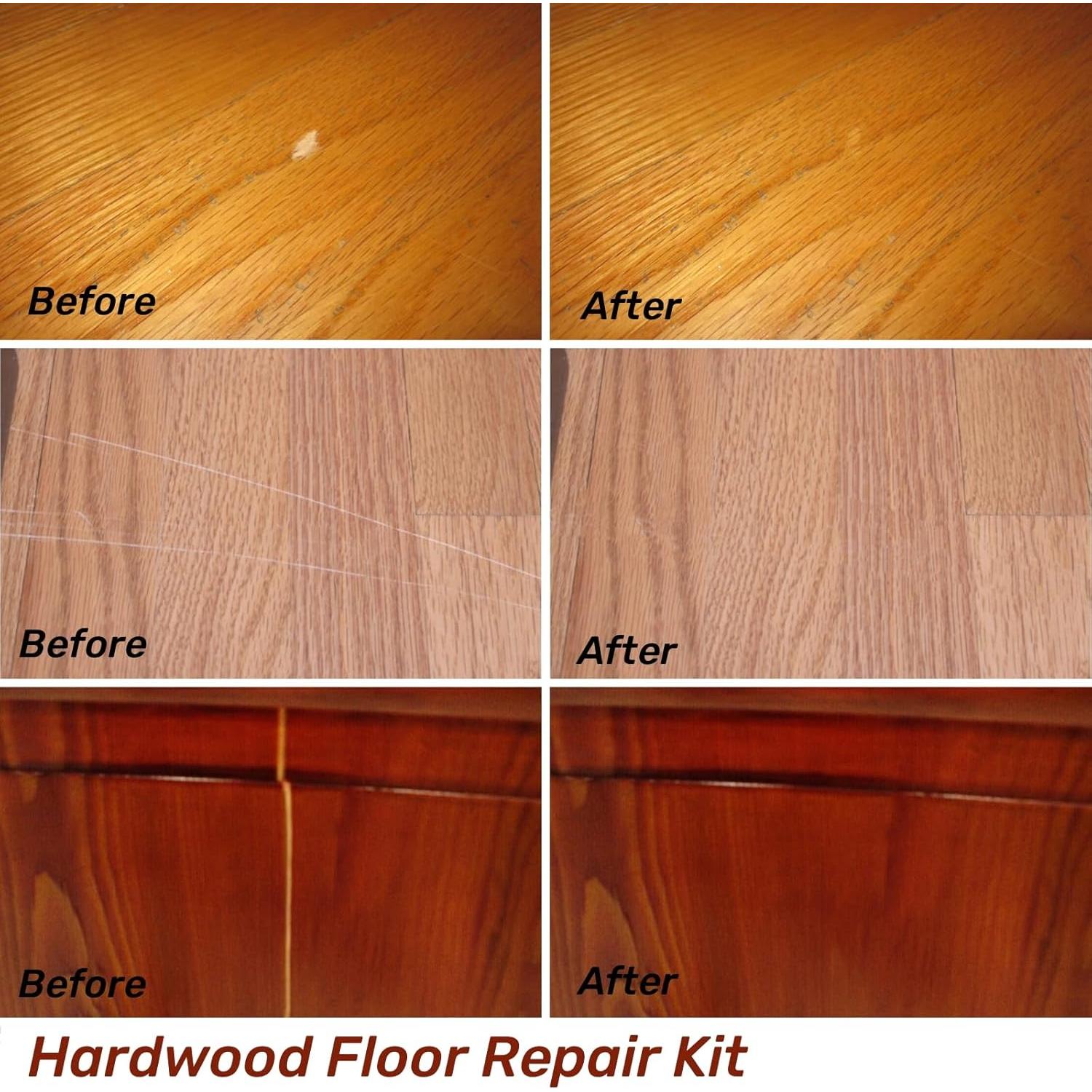 Kit de Reparación de Suelos de Madera Farady con 11 Ceras