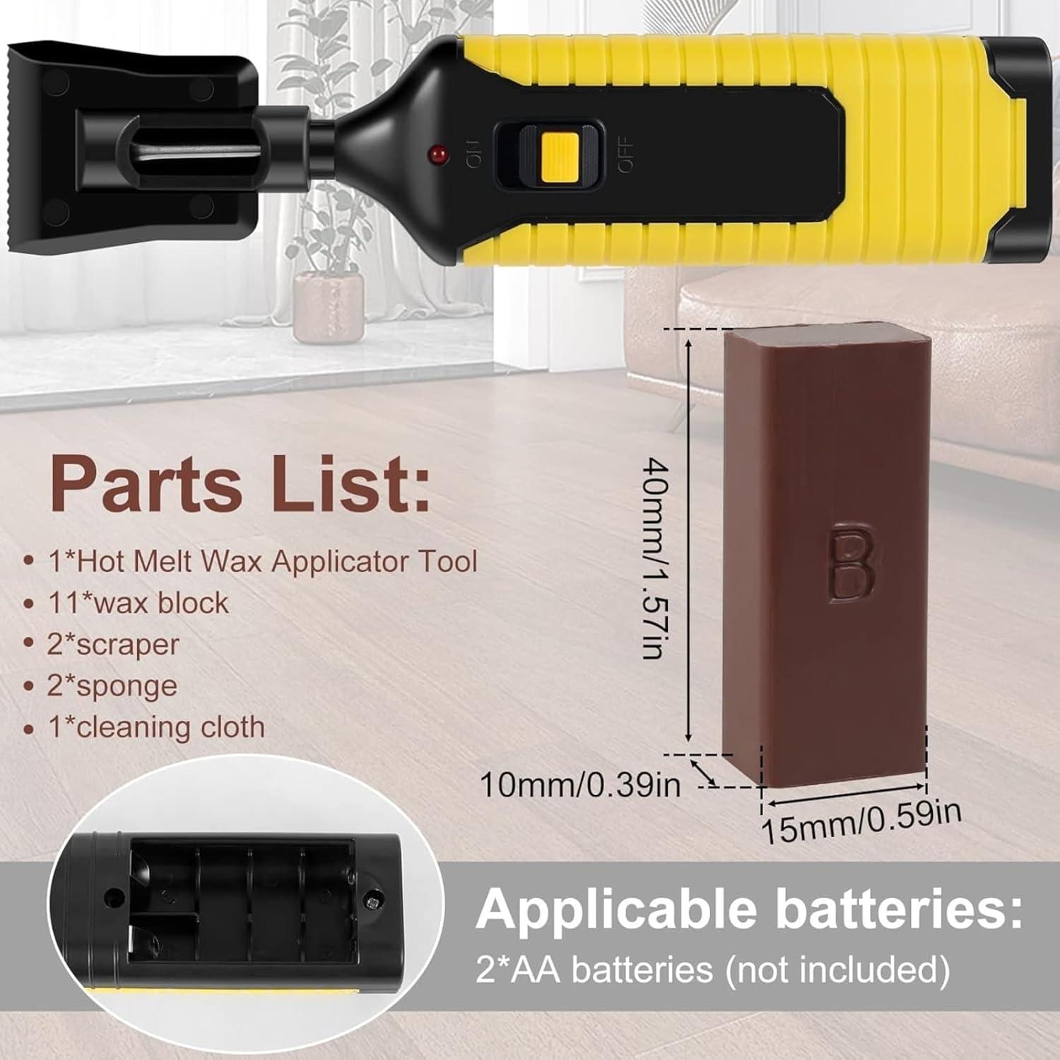 Kit de Reparación de Suelos de Madera Farady con 11 Ceras