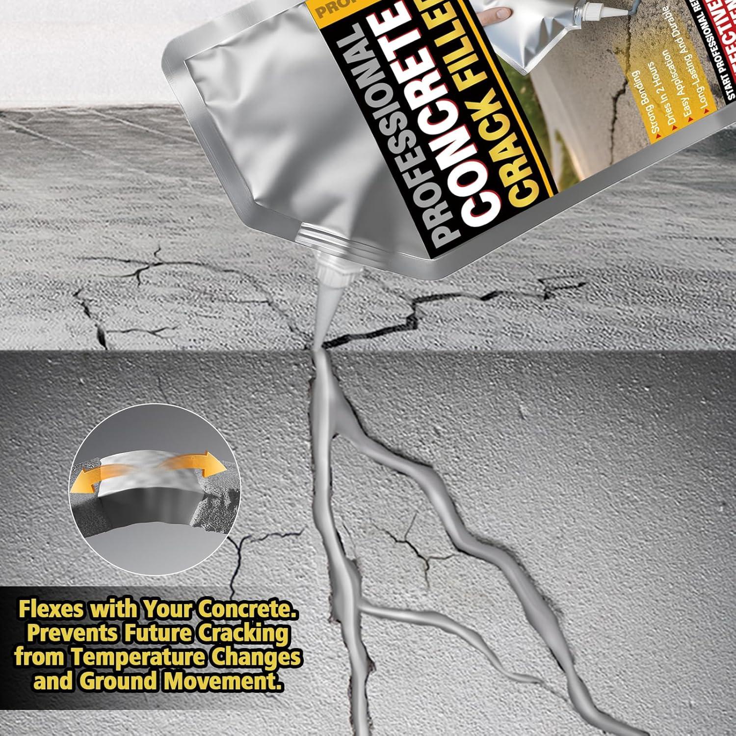 Rellenador de Grietas de Concreto Erigathe 520ml Autonivelante