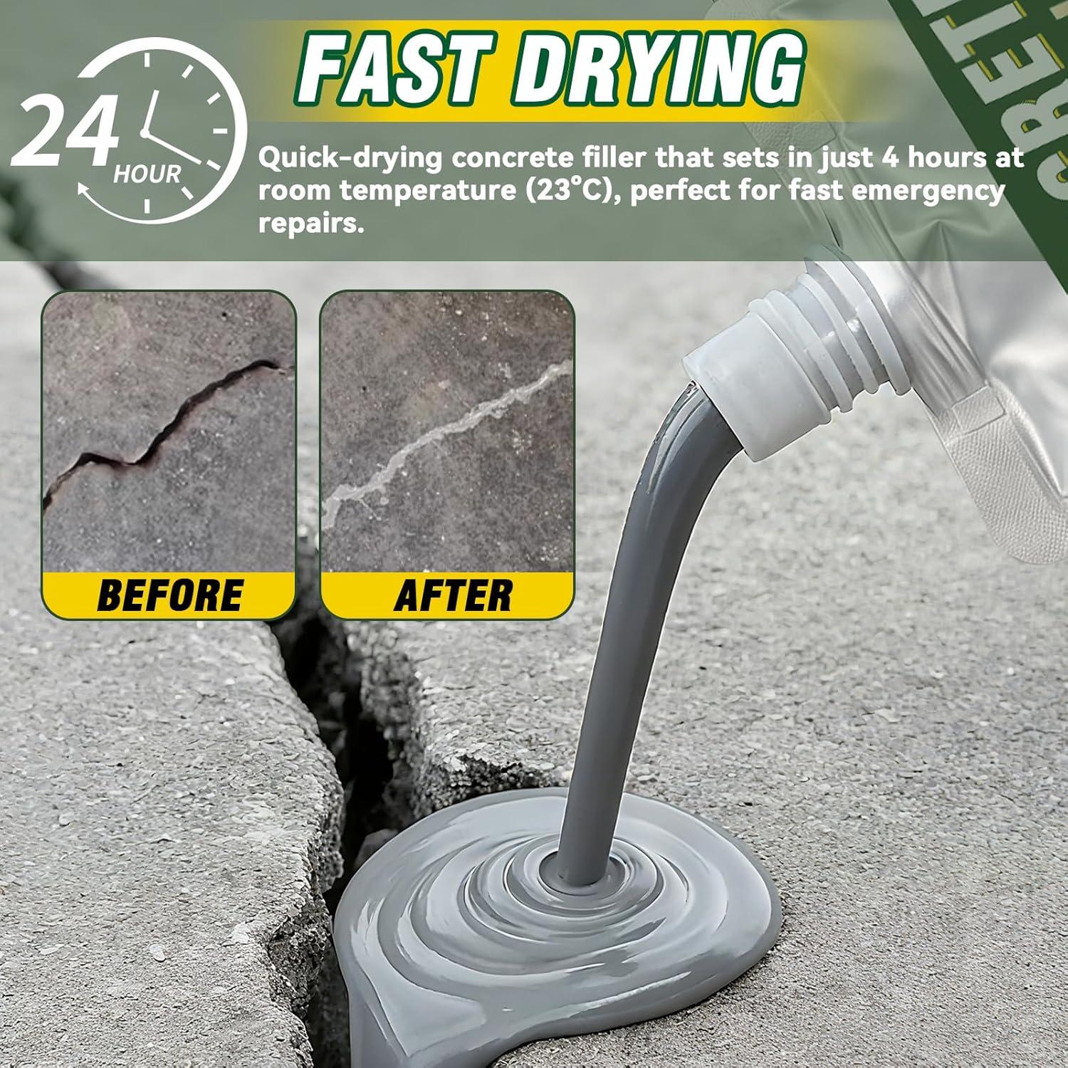 Rellenador de Grietas de Concreto HORSEFISH 218g Autonivelante