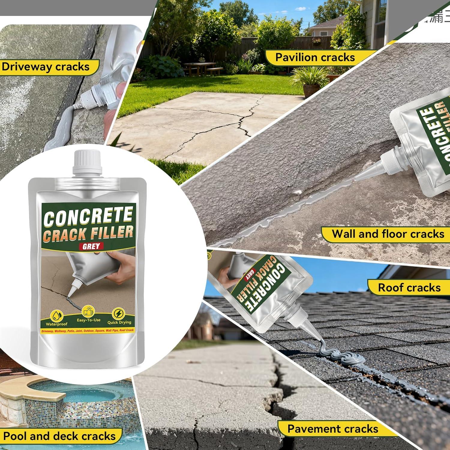 Rellenador de Grietas de Concreto HORSEFISH 218g Autonivelante