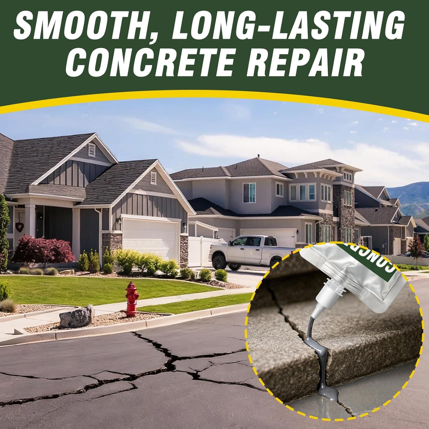 Rellenador de Grietas de Concreto HORSEFISH 218g Autonivelante