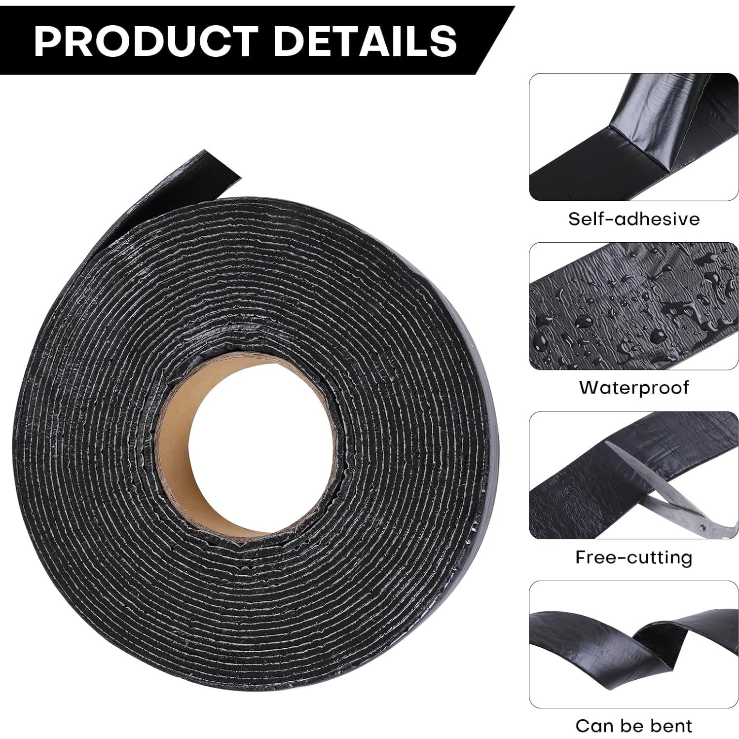 Cinta Autoadhesiva para Grietas de Asfalto Boshen 2in x 10.06m