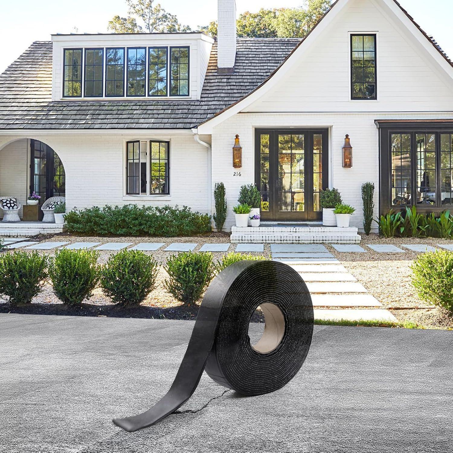 Cinta Autoadhesiva para Grietas de Asfalto Boshen 2in x 10.06m