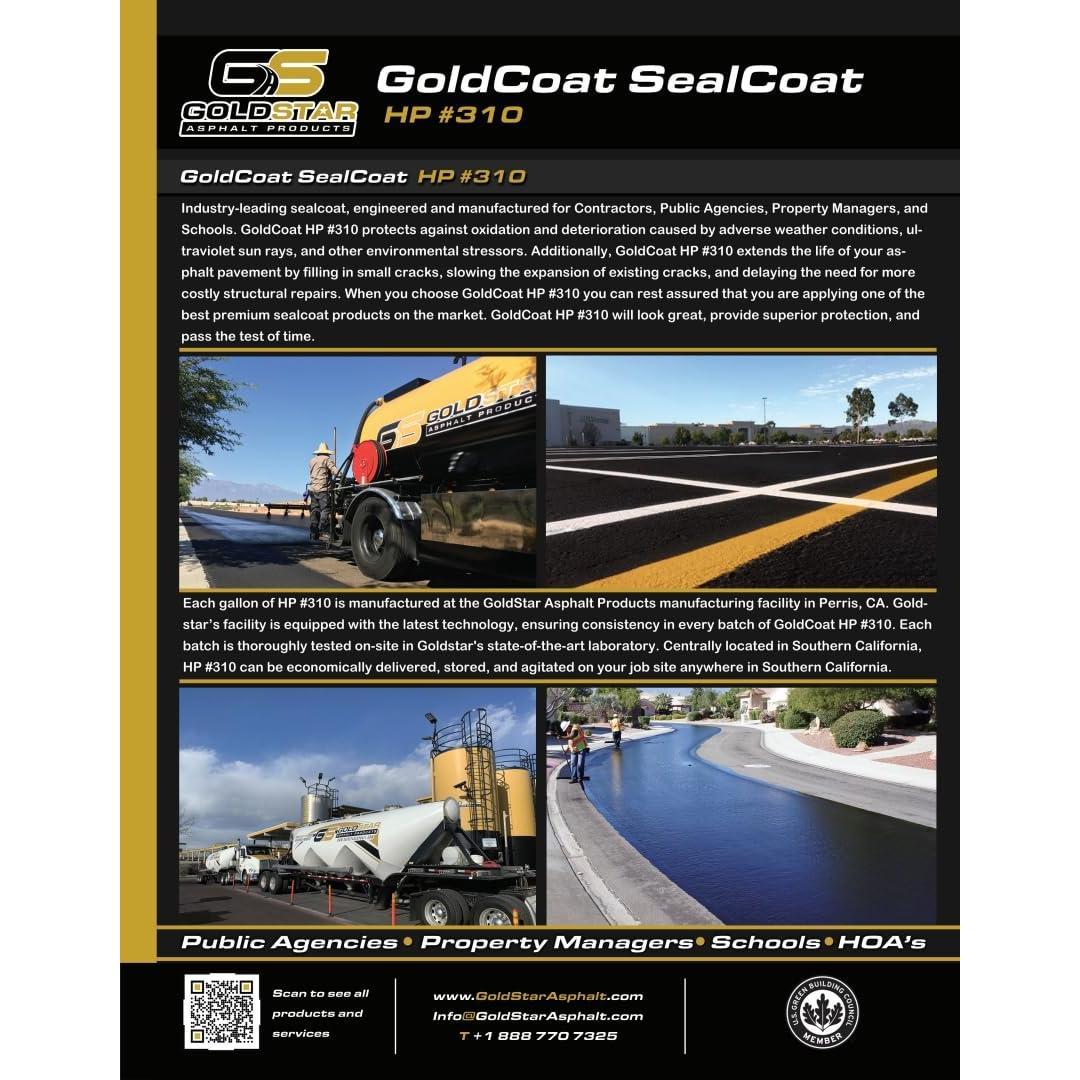 Sellador de Asfalto GoldStar HP #310 18.93L - Alto Rendimiento