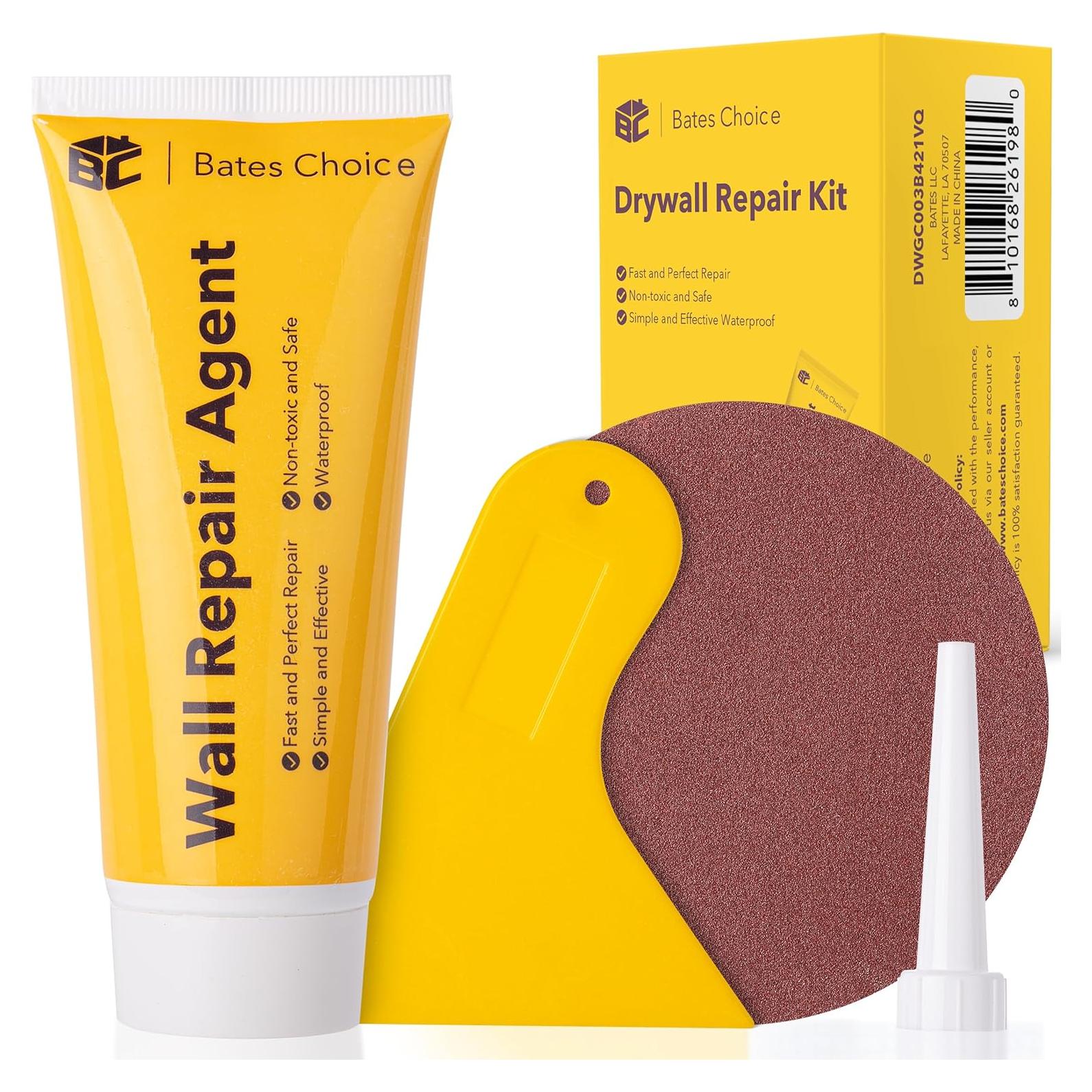 Kit de Reparación de Paneles de Yeso Bates - 4 Piezas, 120g