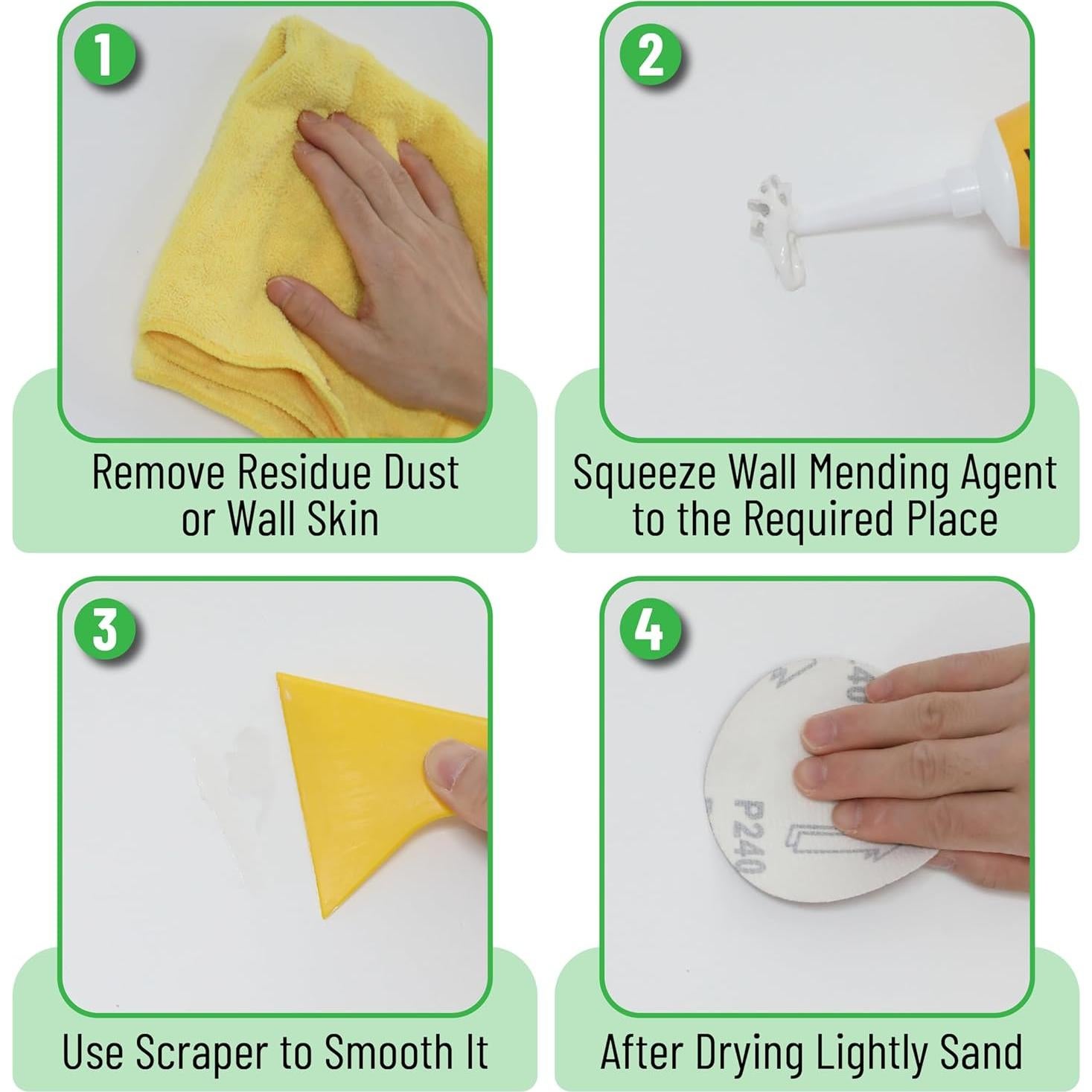 Kit de Reparación de Paneles de Yeso Bates 10 Piezas