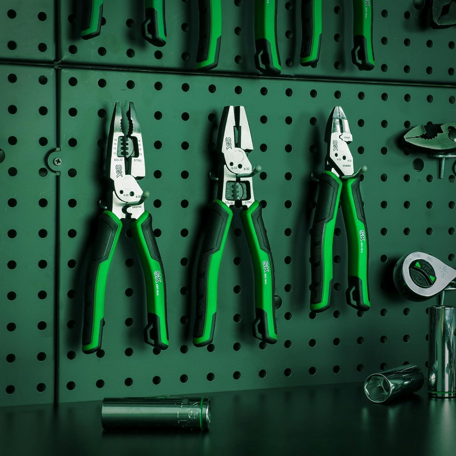 Alicate de Punta Larga Multiuso SK 20.3 cm 7 en 1 Ergonómico