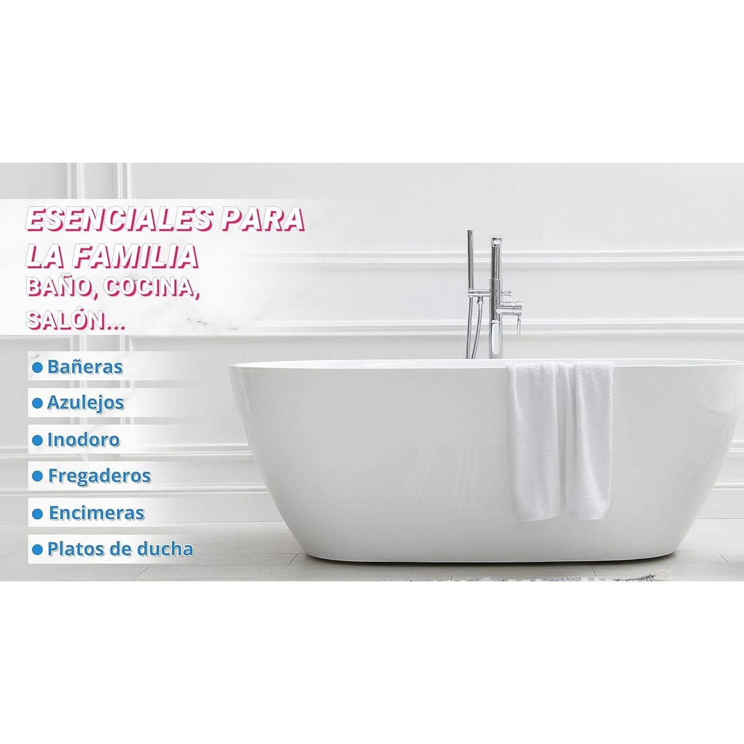 Kit de Reparación de Baño TUFINEIN 140ml Blanco Cerámica
