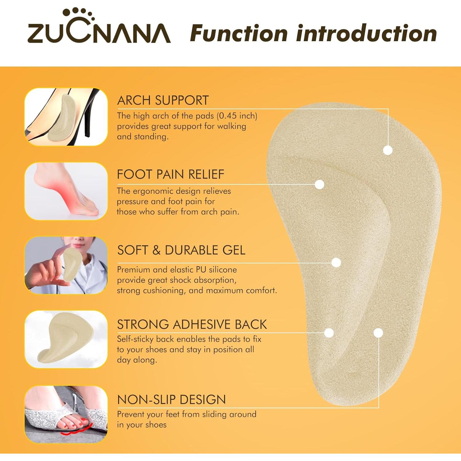 Inserts de Soporte Arqueado BelugaCare - 2 Pares Beige