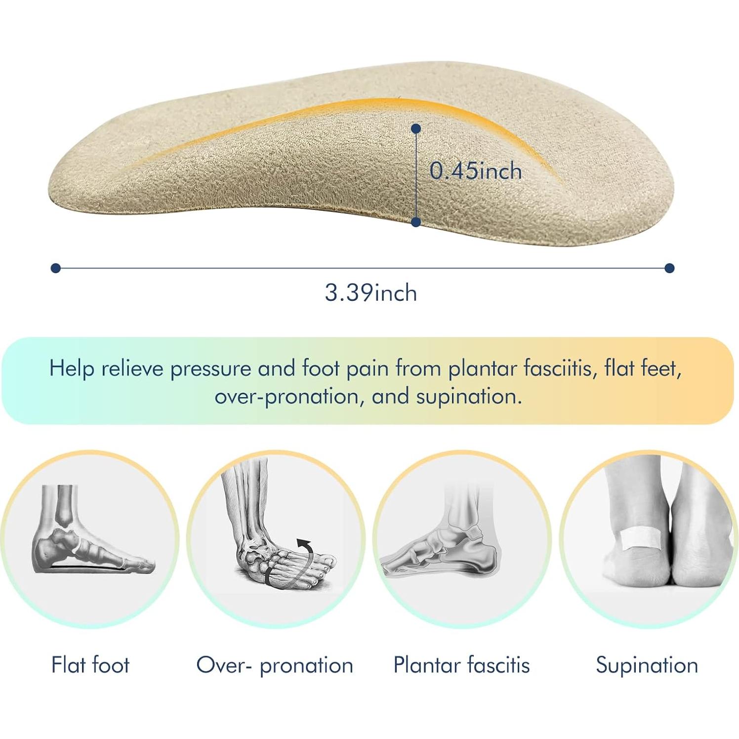 Inserts de Soporte Arqueado BelugaCare - 2 Pares Beige