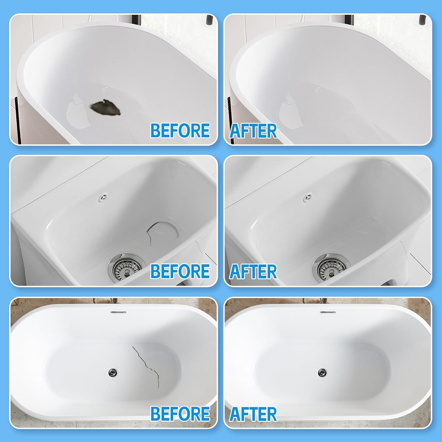 Kit de Reparación de Porcelana y Acrílico Hometinker 181g