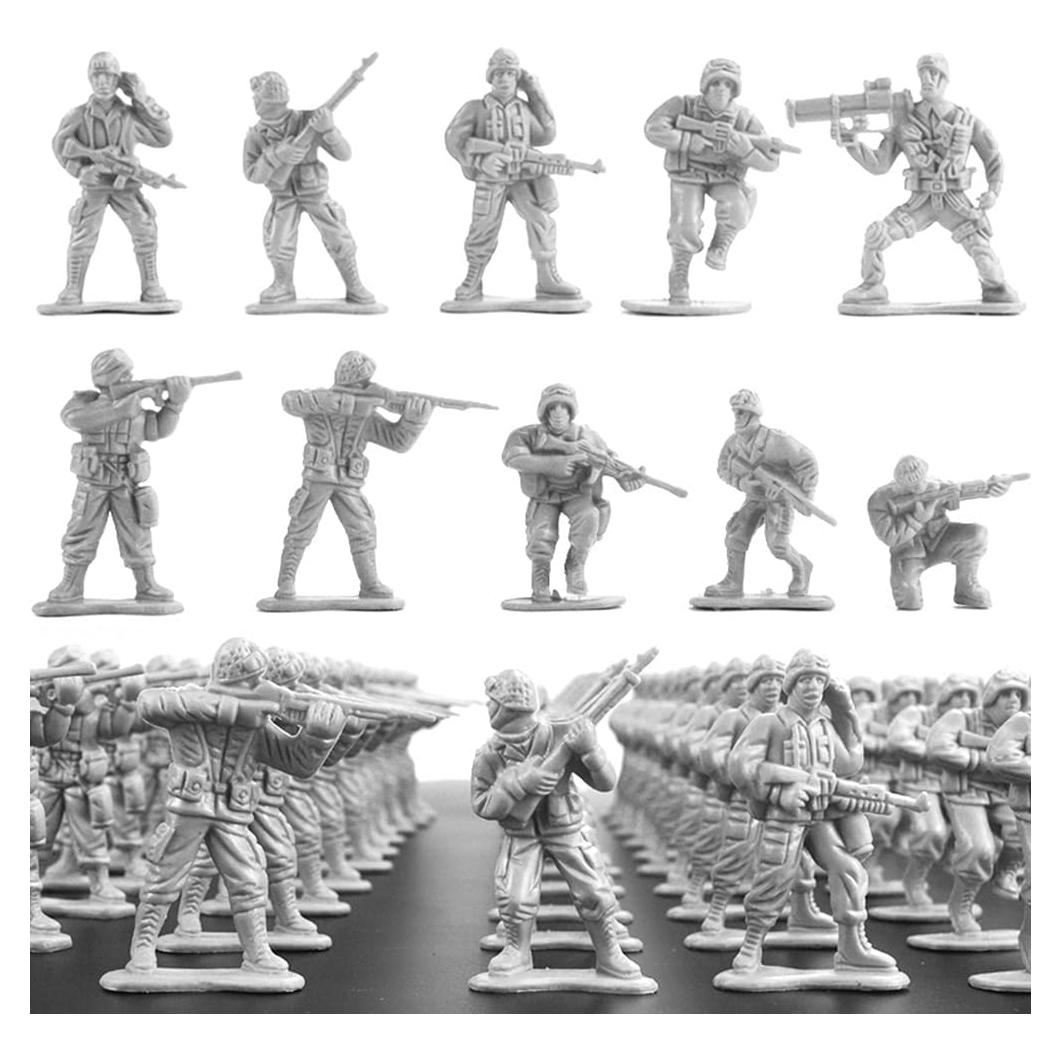 Figuras de Acción Soldados de Plástico Wankko 100 Unidades