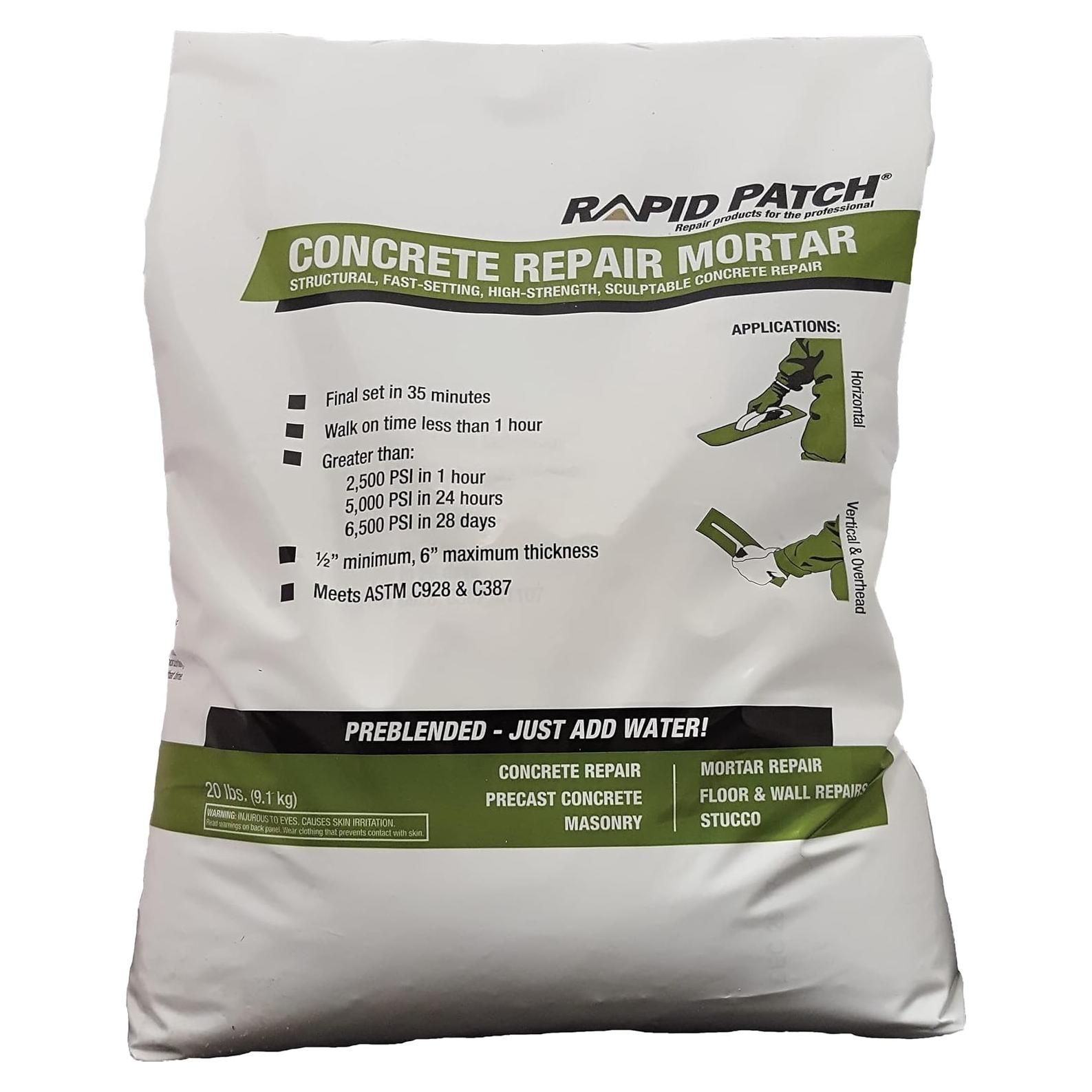 Mortero de Reparación de Concreto TCC Materials 9.07 kg Secado Rápido