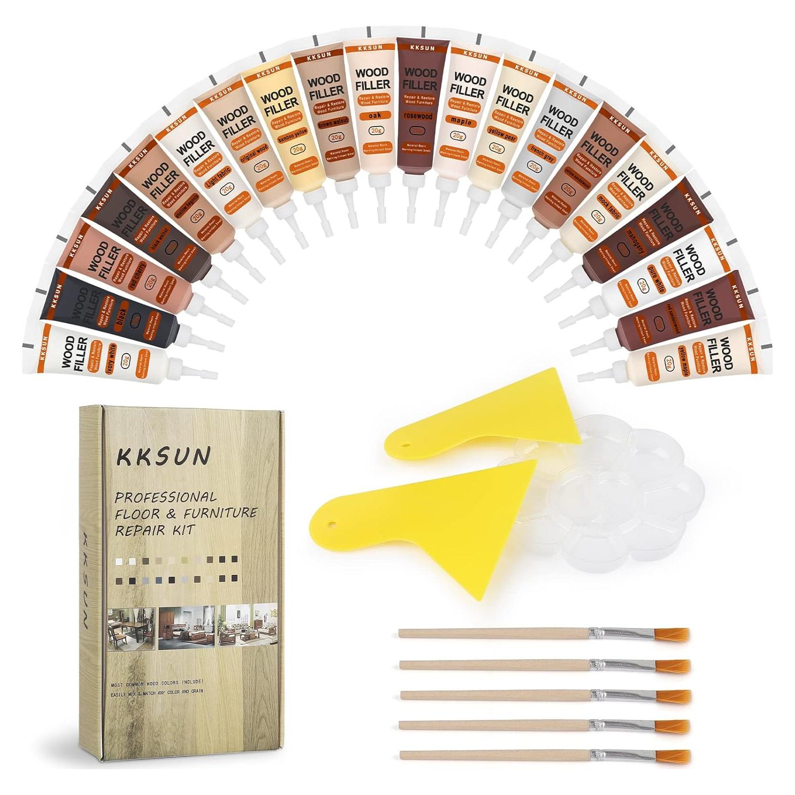 Kit de Reparación de Madera DAIXISM 20 Colores para Muebles