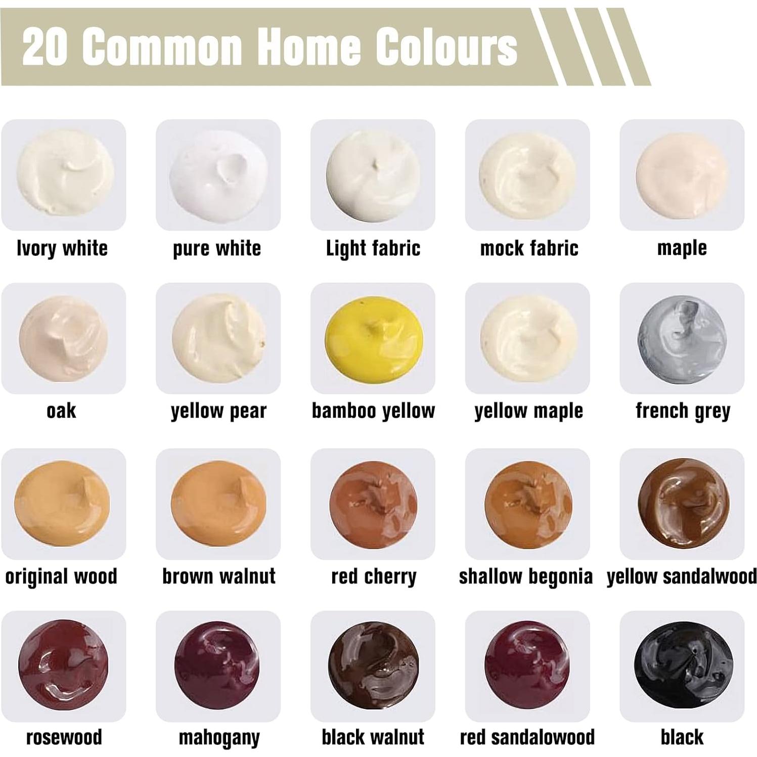 Kit de Reparación de Madera DAIXISM 20 Colores para Muebles