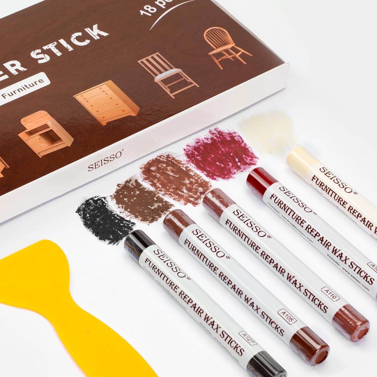 Kit de Reparación de Muebles SEISSO 18 Crayones de Cera
