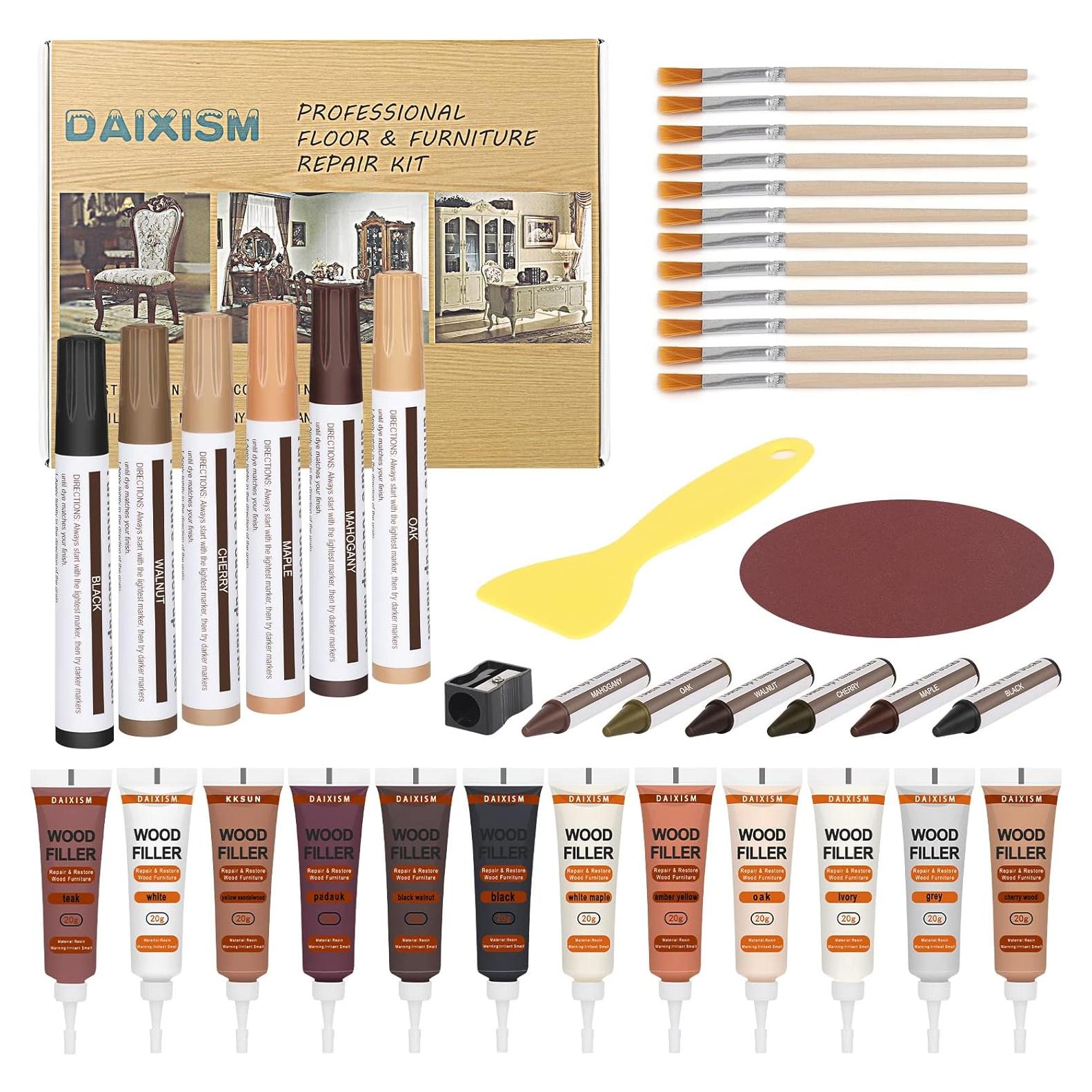 Kit de Reparación de Madera DAIXISM - 39 Piezas para Muebles