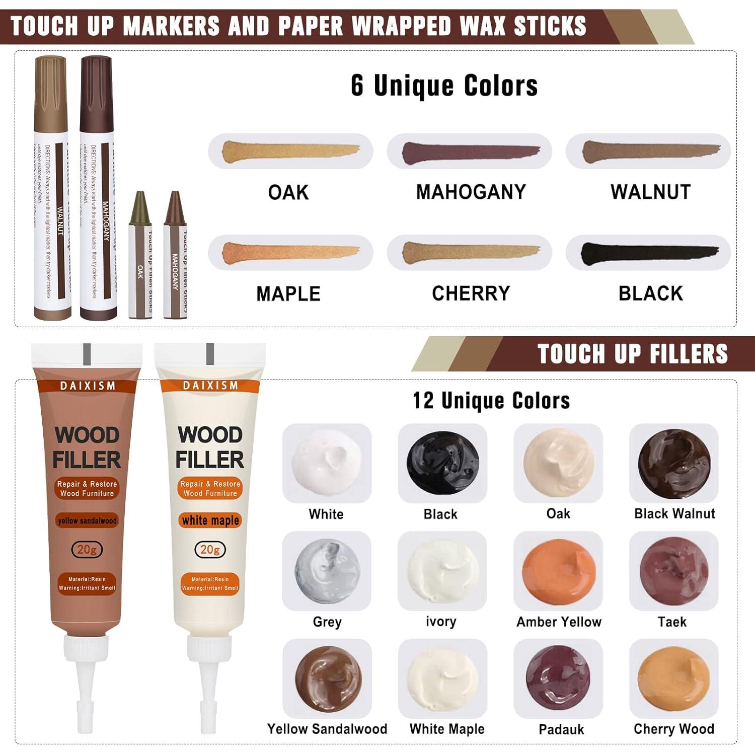 Kit de Reparación de Madera DAIXISM - 39 Piezas para Muebles