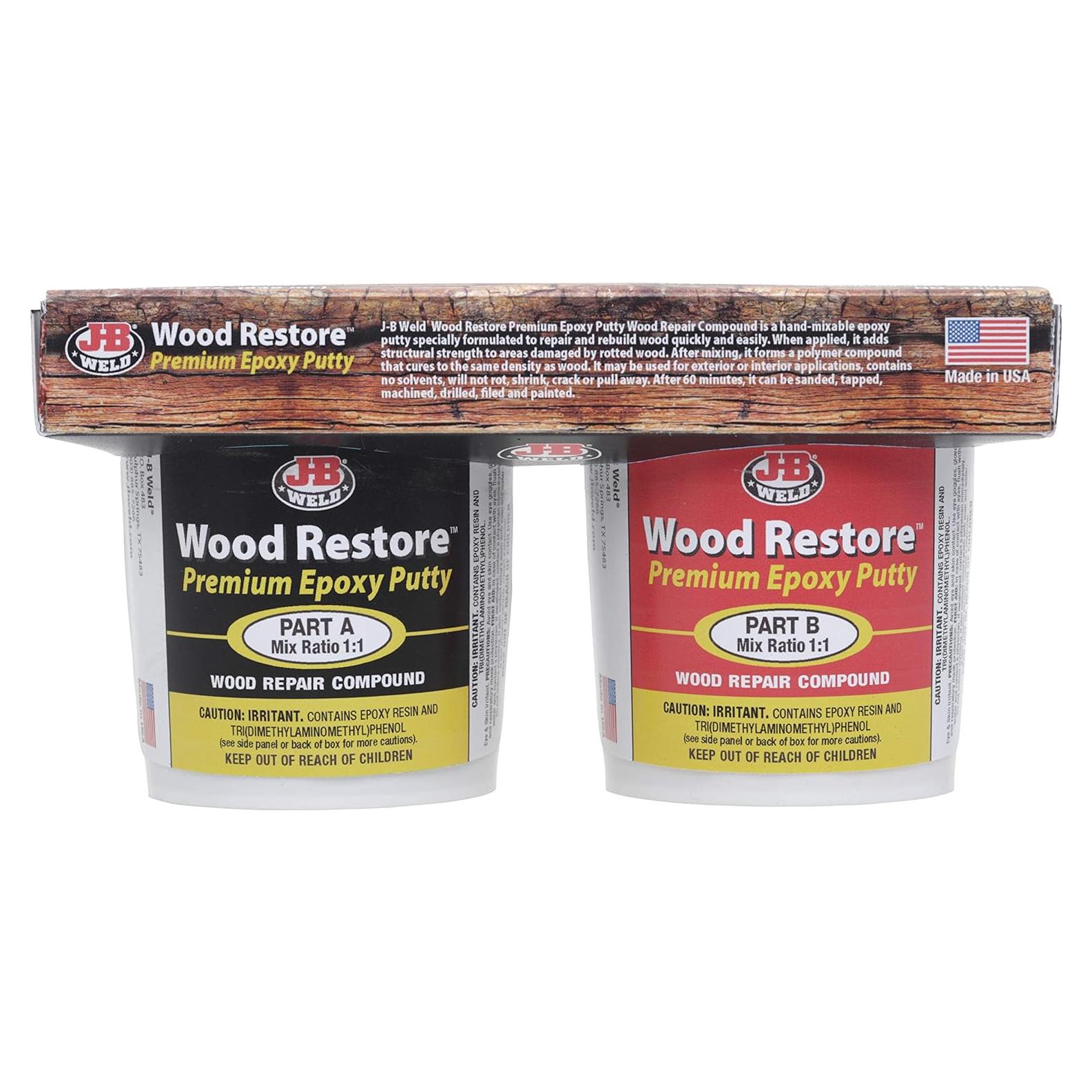 Masilla Epóxica J-B Weld para Restaurar Madera 0.95 L