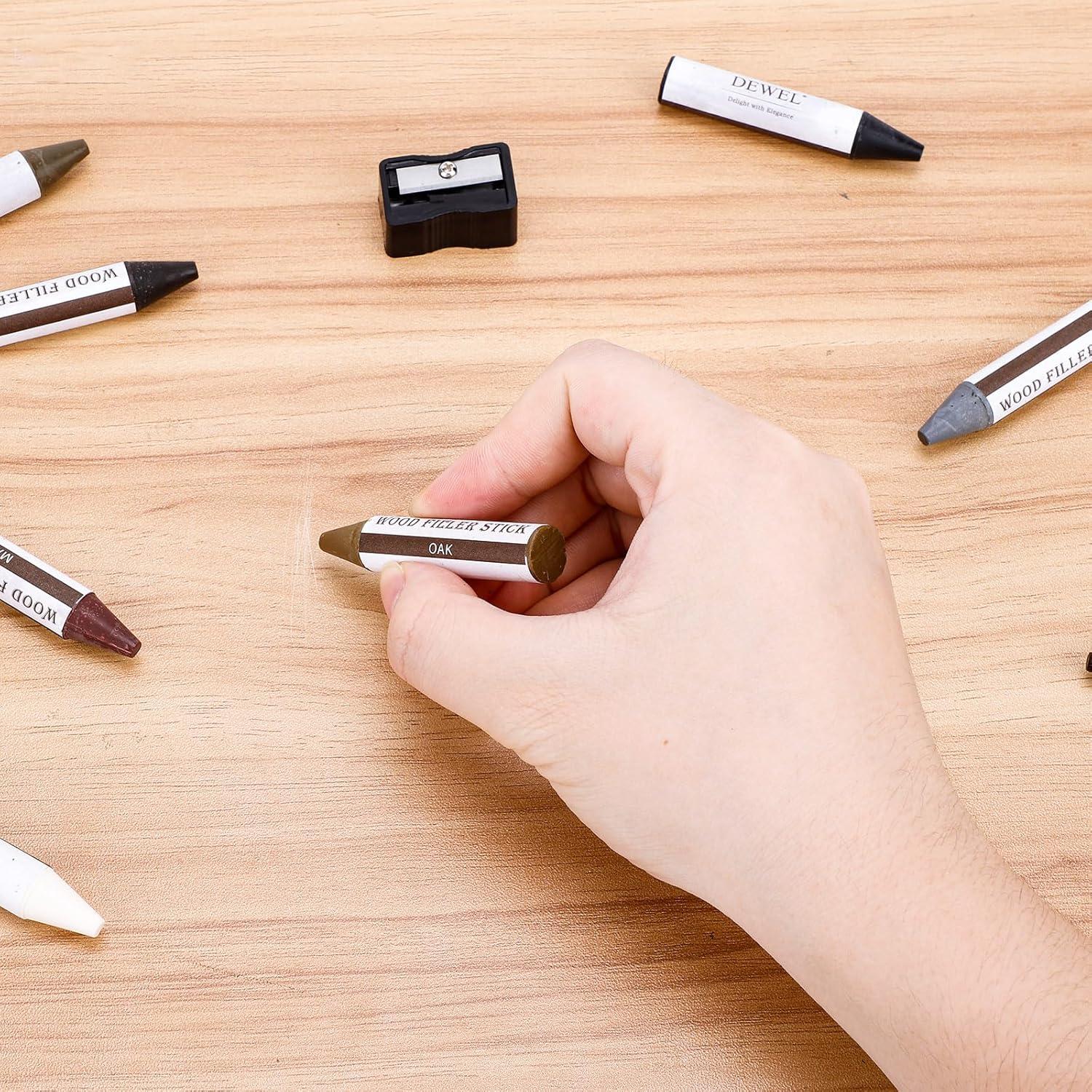 Palitos de Relleno de Madera DEWEL 8 Colores para Reparación