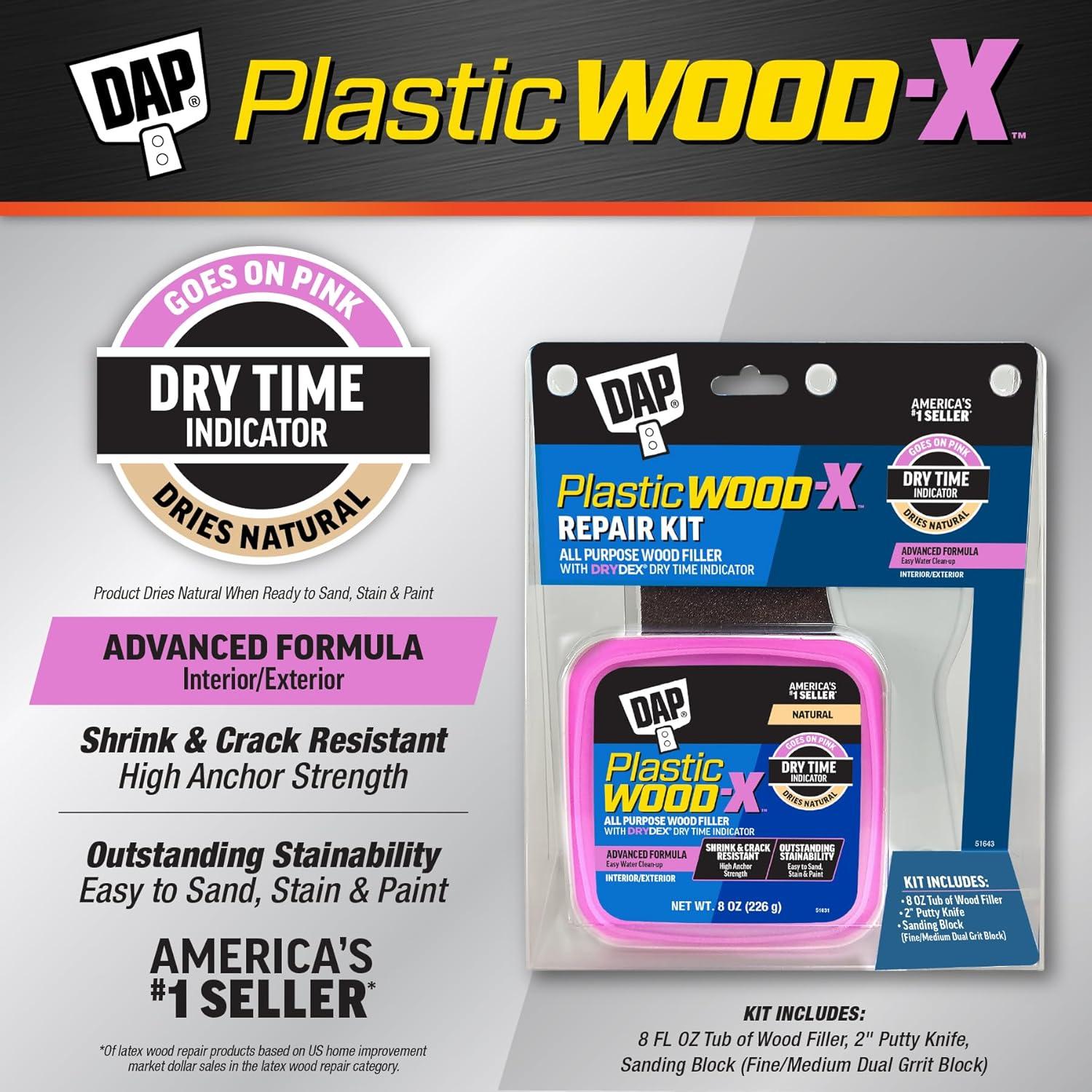 Relleno de Madera Plástica DAP-X DryDex 8 Oz Natural