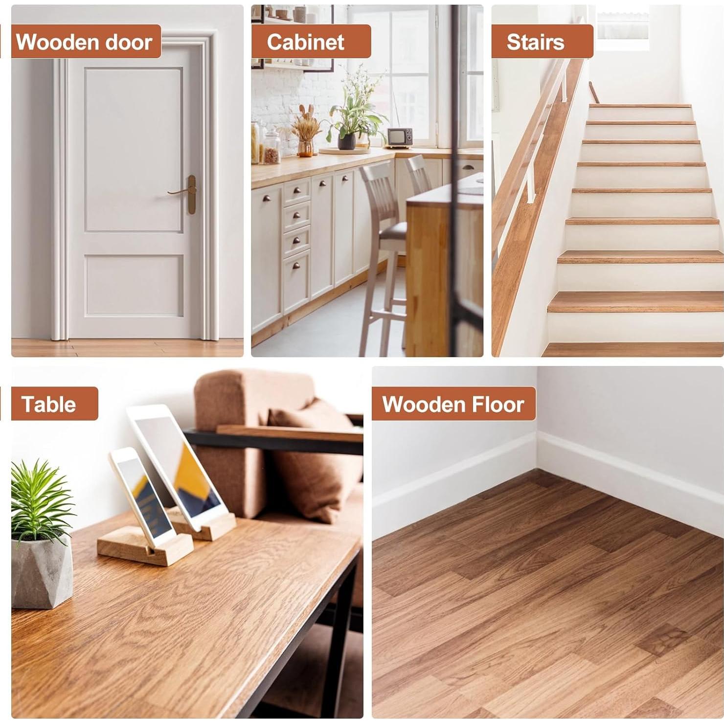 DEWEL Kit de Reparación de Madera - 18 Palos de Cera de Colores