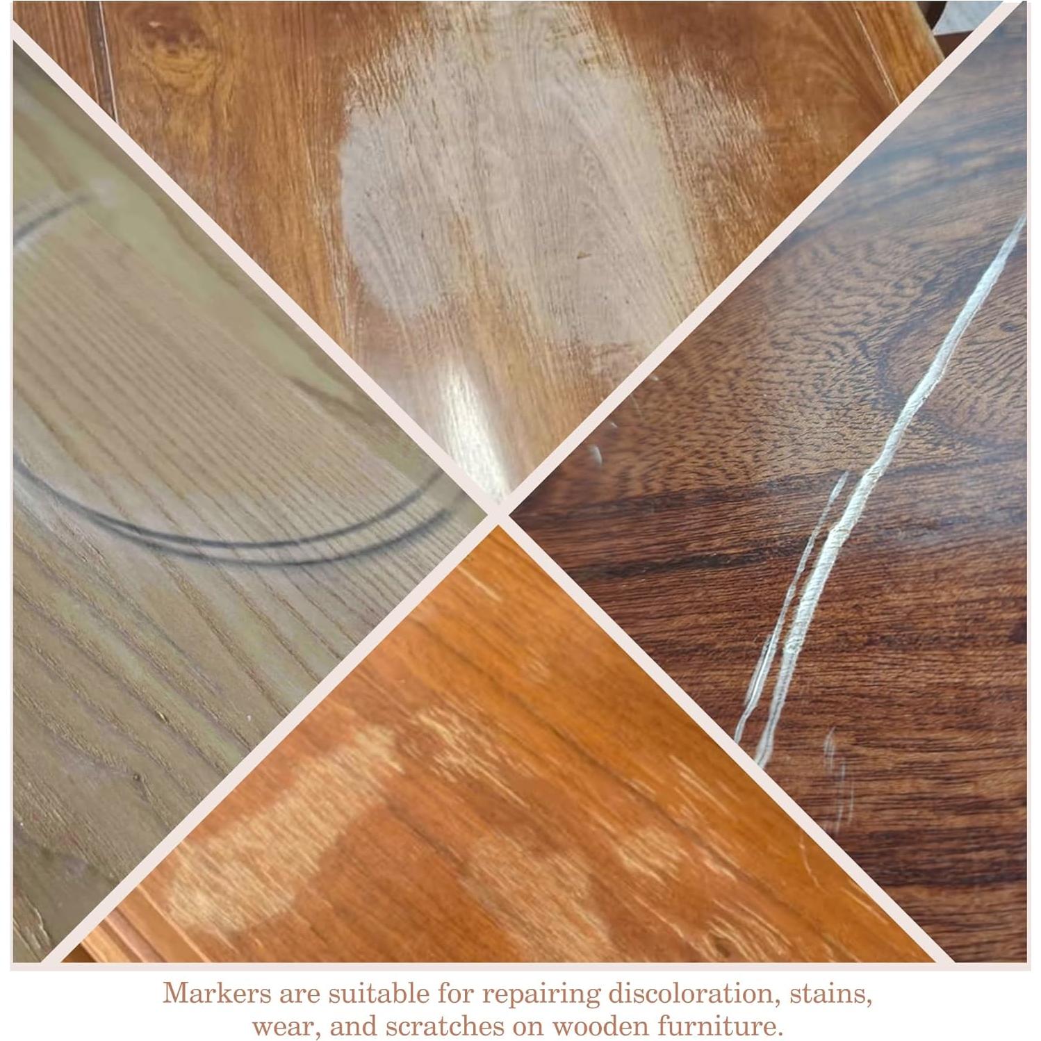 Kit de Reparación de Madera DEWEL 10 Marcadores y 2 Masillas