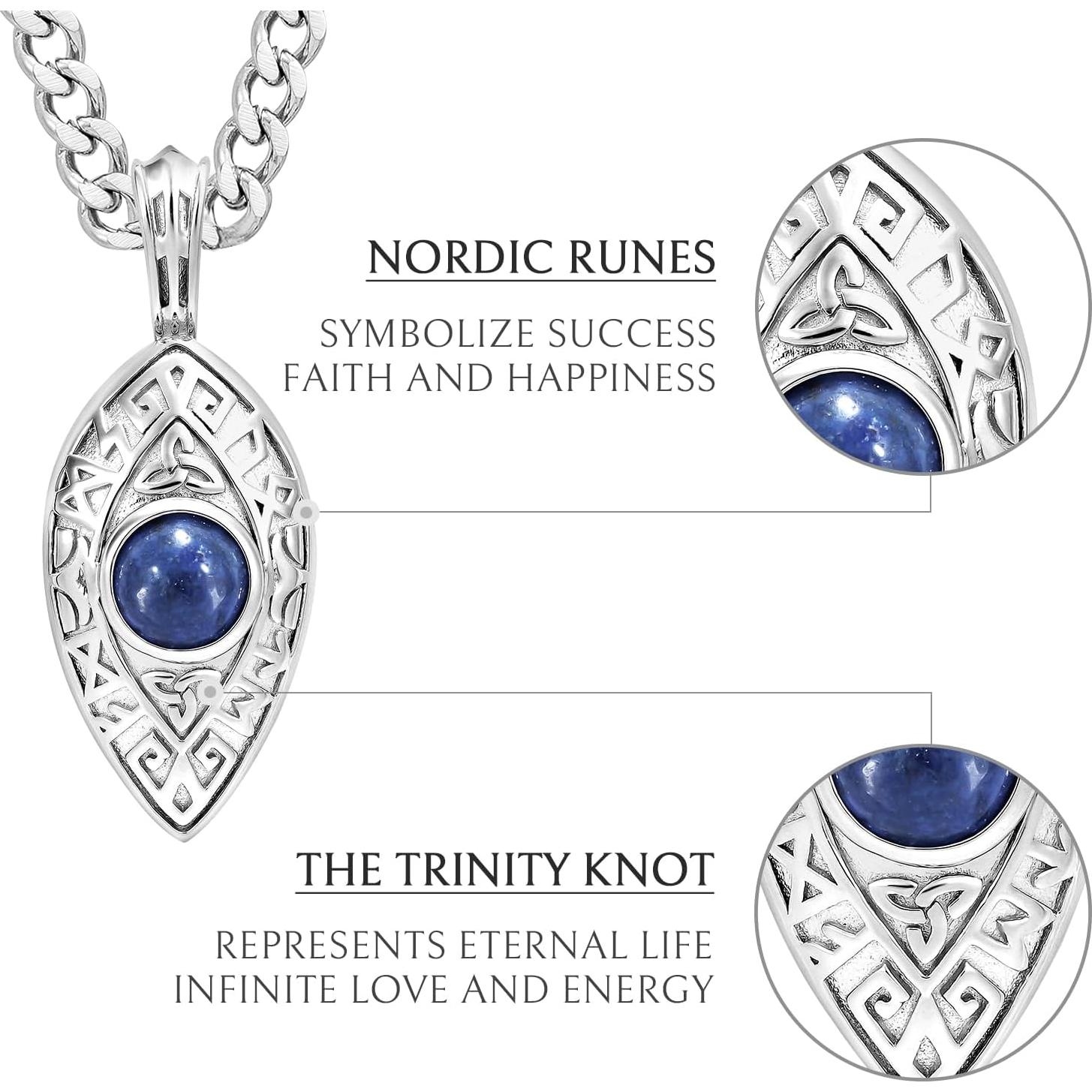 Collar de Bola Móvil Dumortierita AWNL en Plata de Ley 61 cm