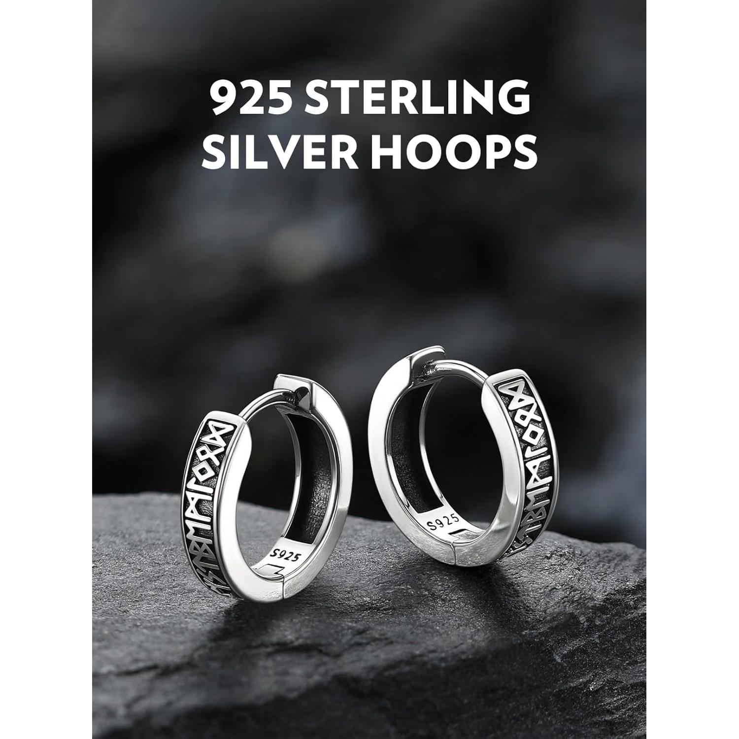 Pendientes Huggie de Plata 925 Bandmax 10mm Hipoalergénicos