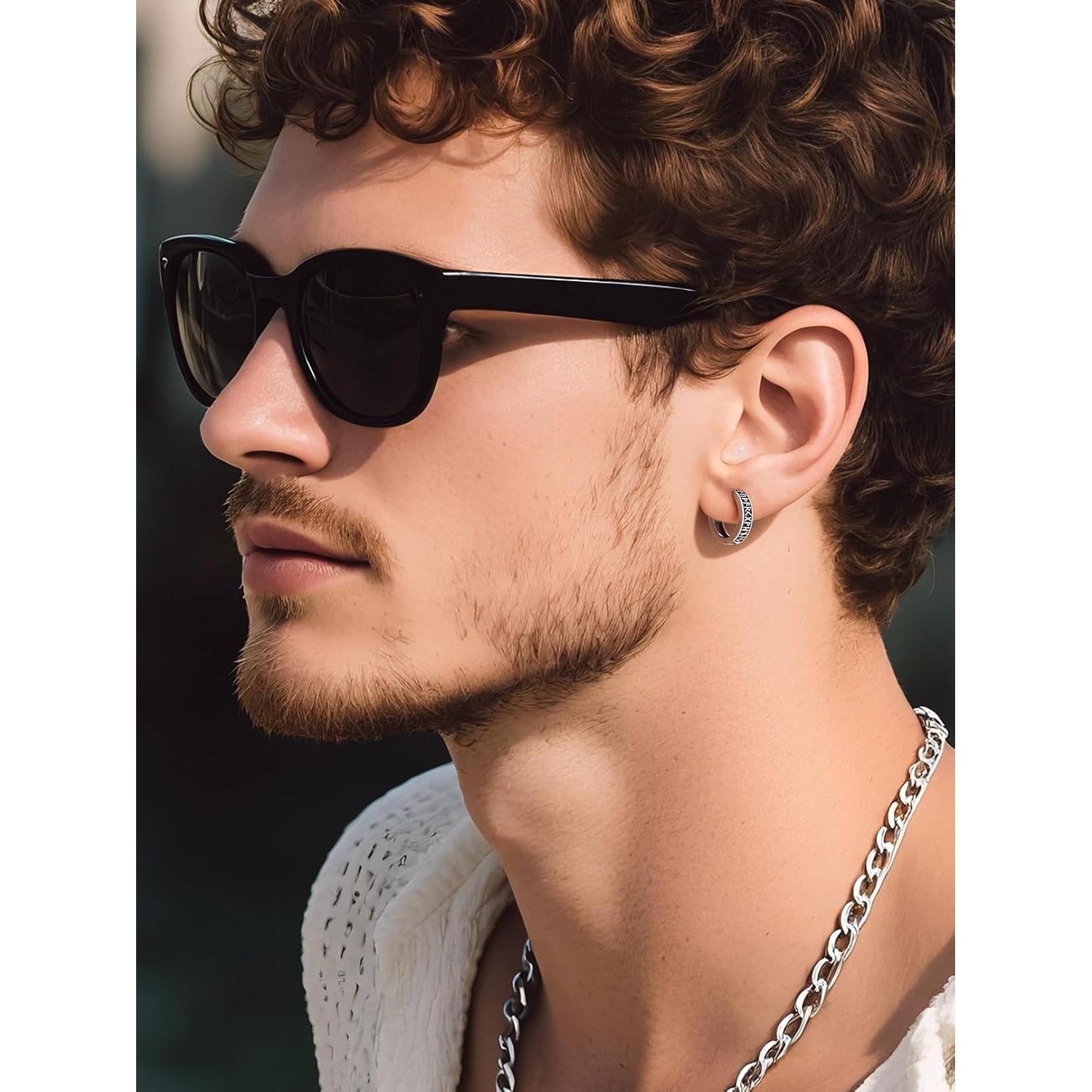 Pendientes Huggie de Plata 925 Bandmax 10mm Hipoalergénicos