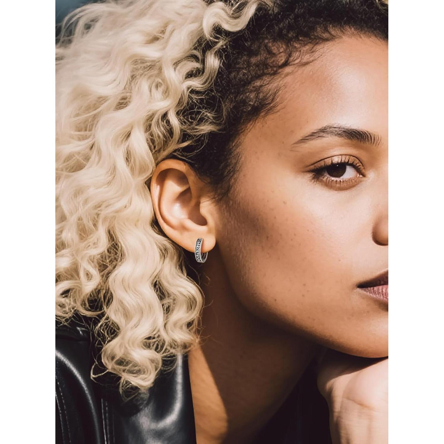 Pendientes Huggie de Plata 925 Bandmax 10mm Hipoalergénicos