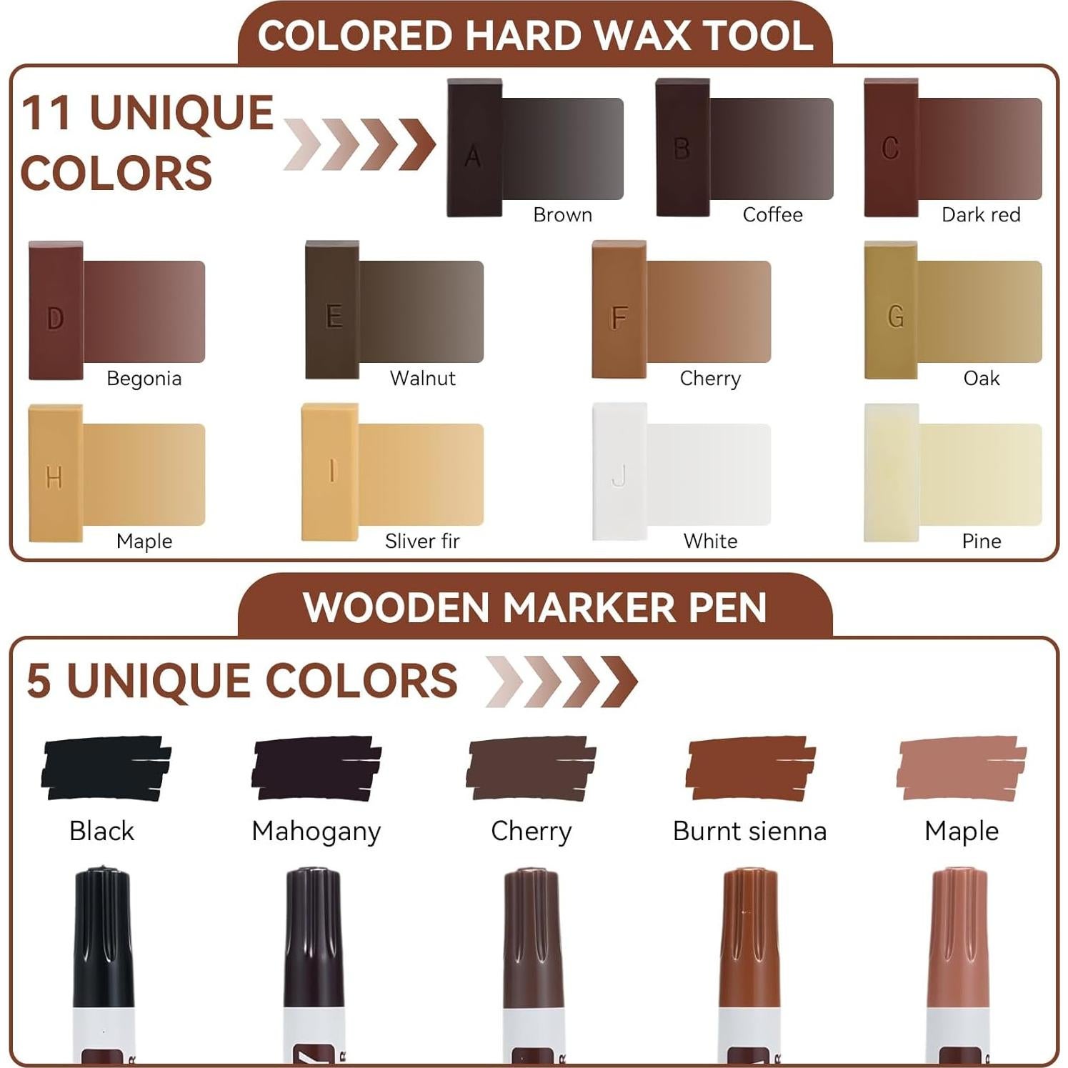 Kit de Reparación de Suelos de Vinilo Frdhee 21 Piezas