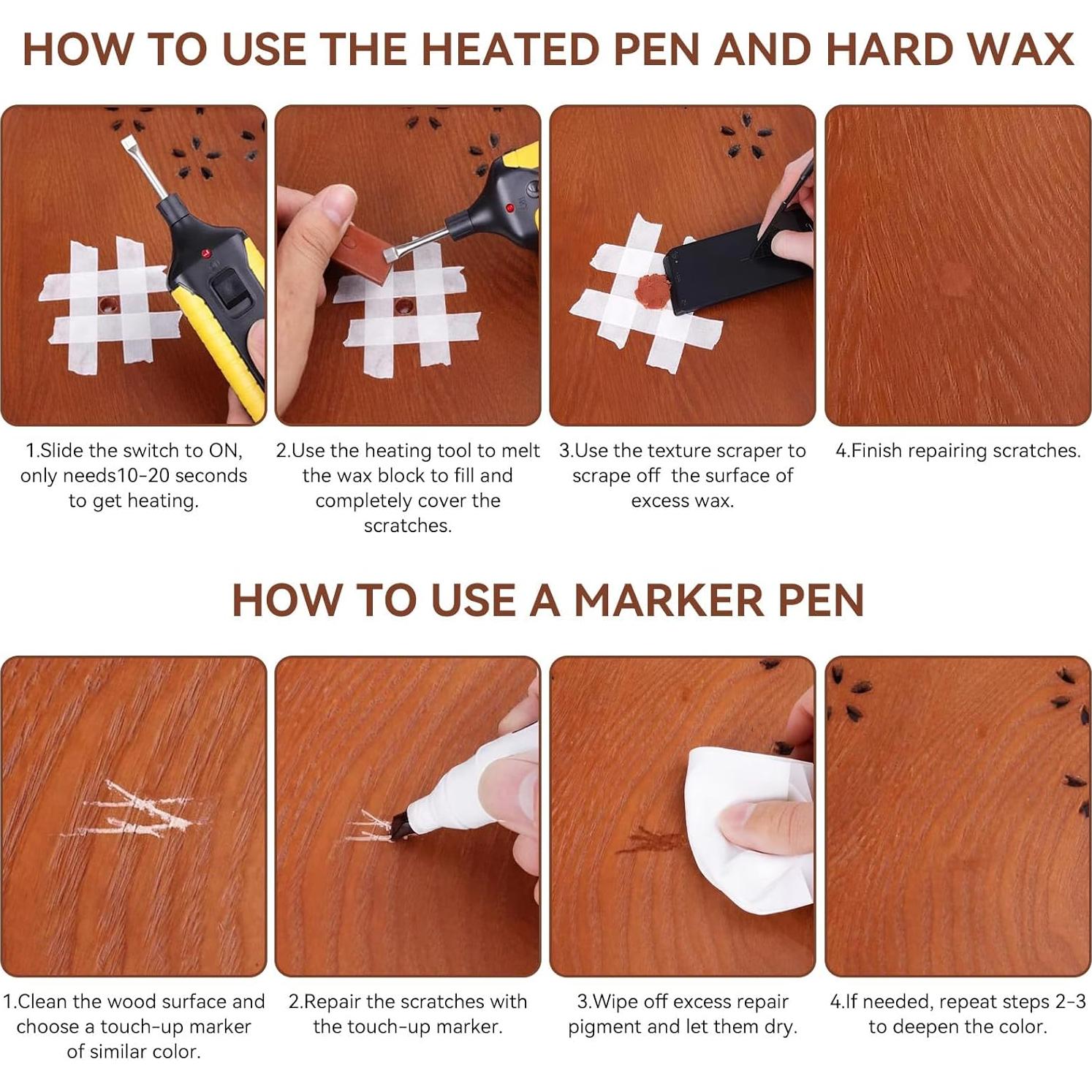 Kit de Reparación de Suelos de Vinilo Frdhee 21 Piezas