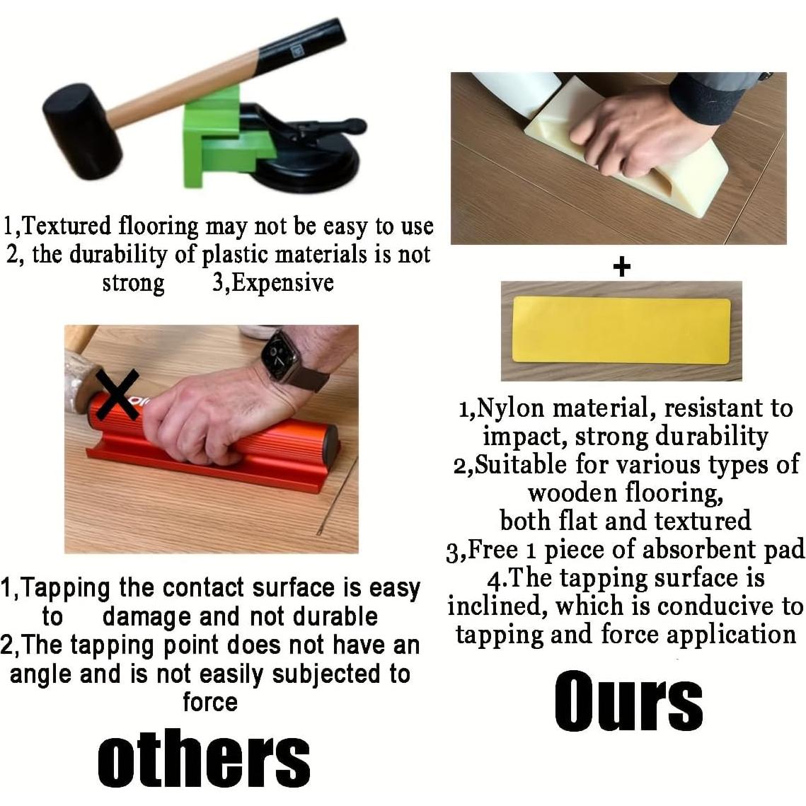 Kit de Reparación de Pisos Laminados BVY - Ventosa Mejorada 0.59 kg