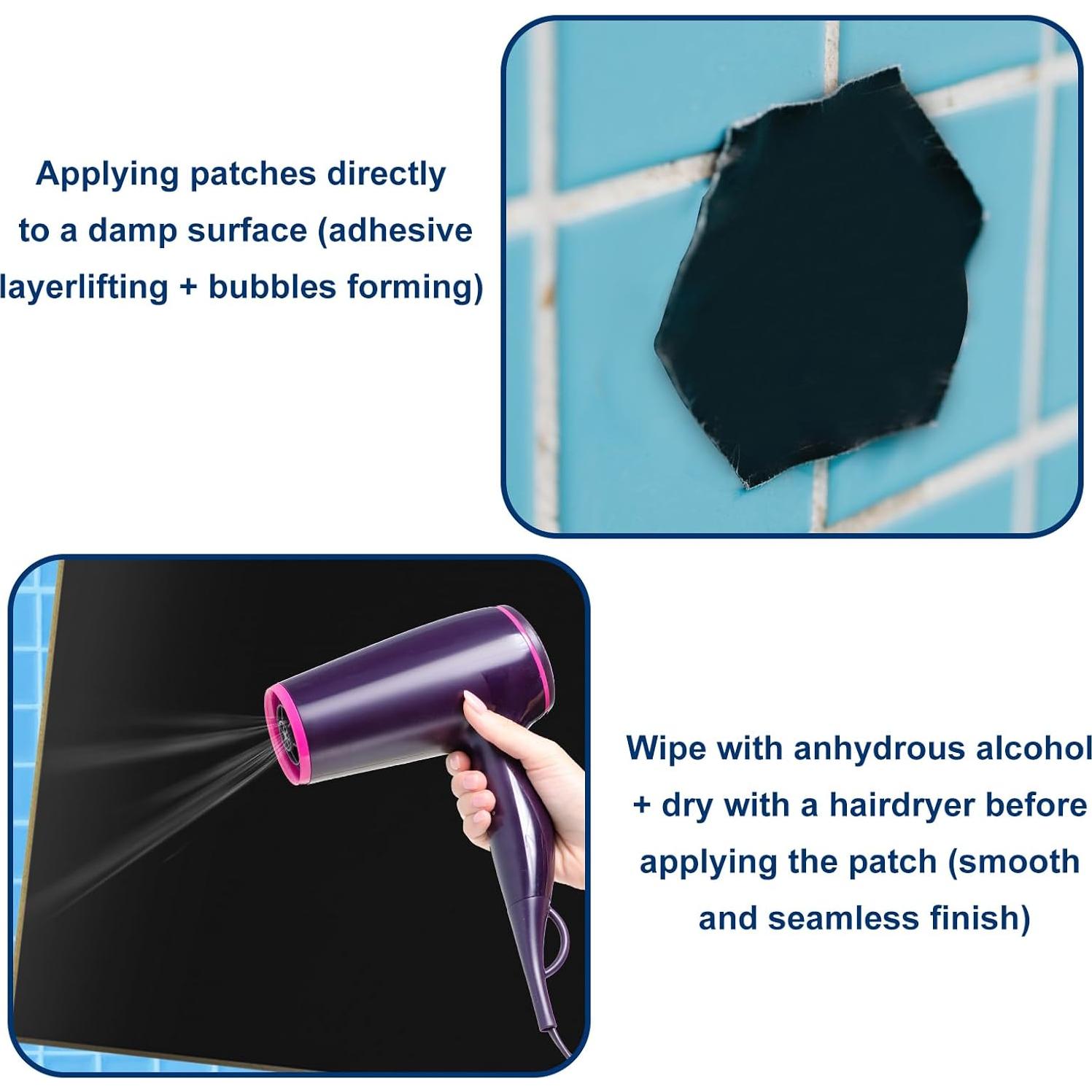 Kit de Reparación de Liner de Estanque Incycall - 21x21cm - 2 Piezas